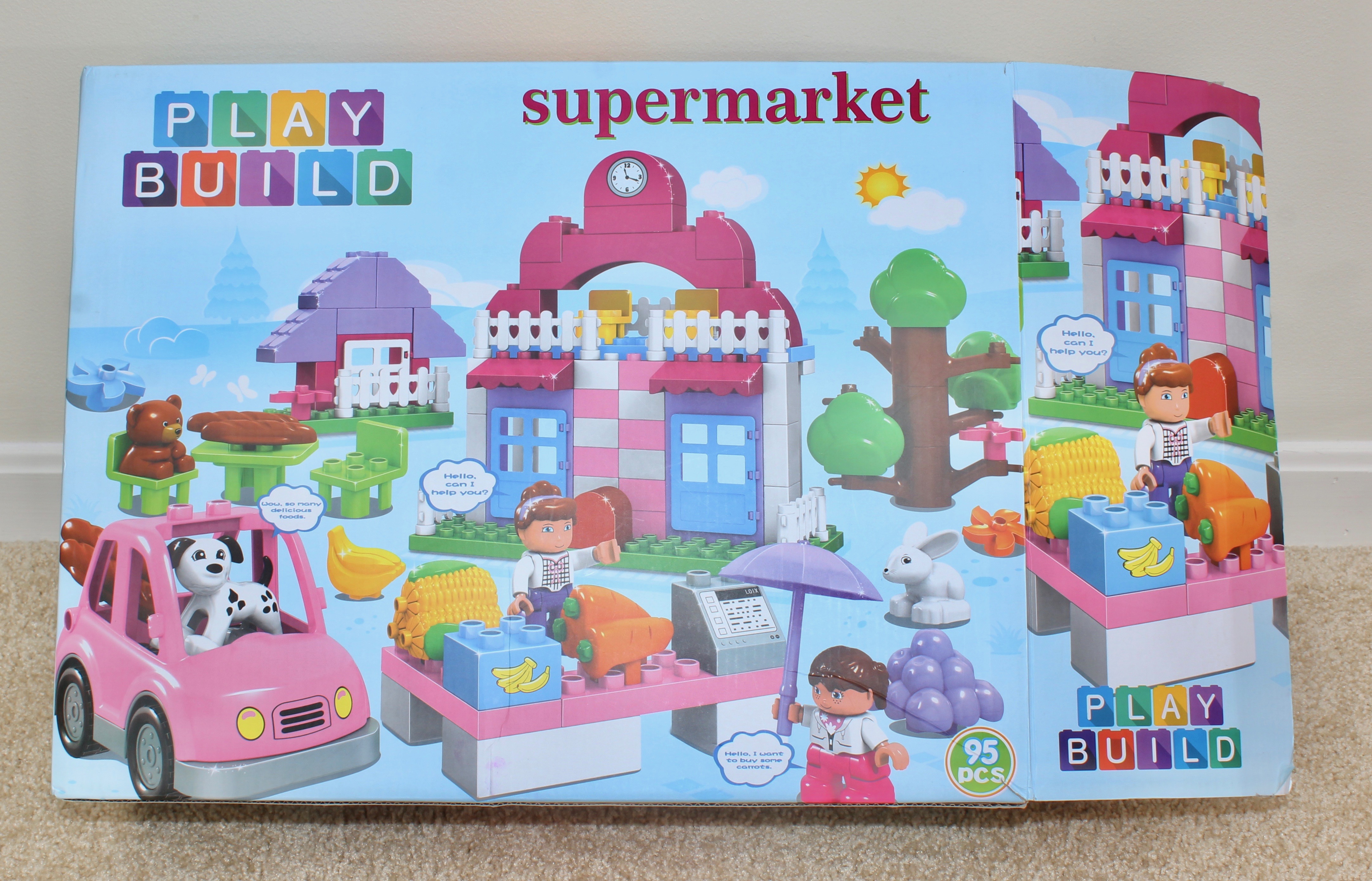 "Little People" Disney Princess Castle, Stable,  and Play Build Supermarket Set