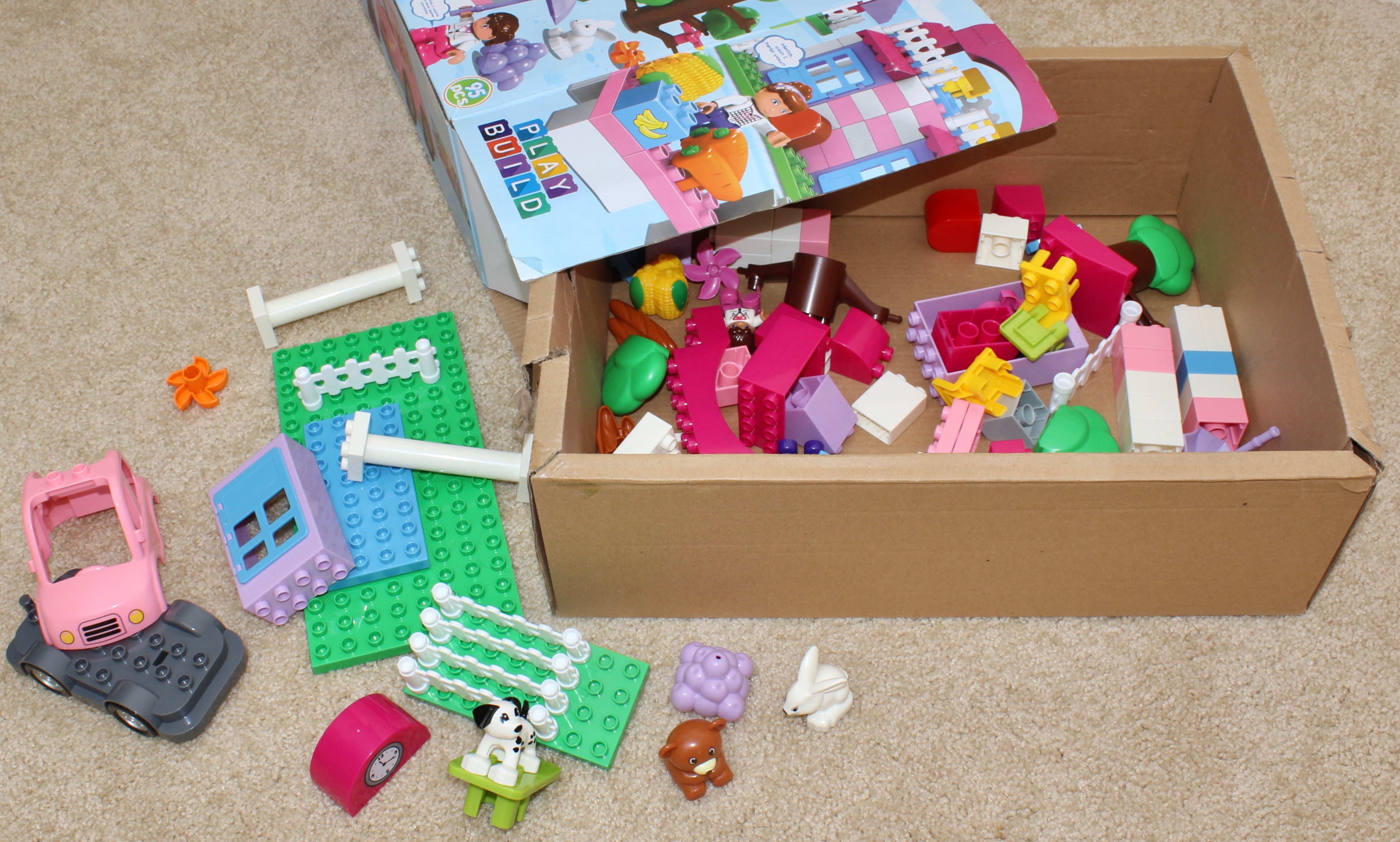 "Little People" Disney Princess Castle, Stable,  and Play Build Supermarket Set