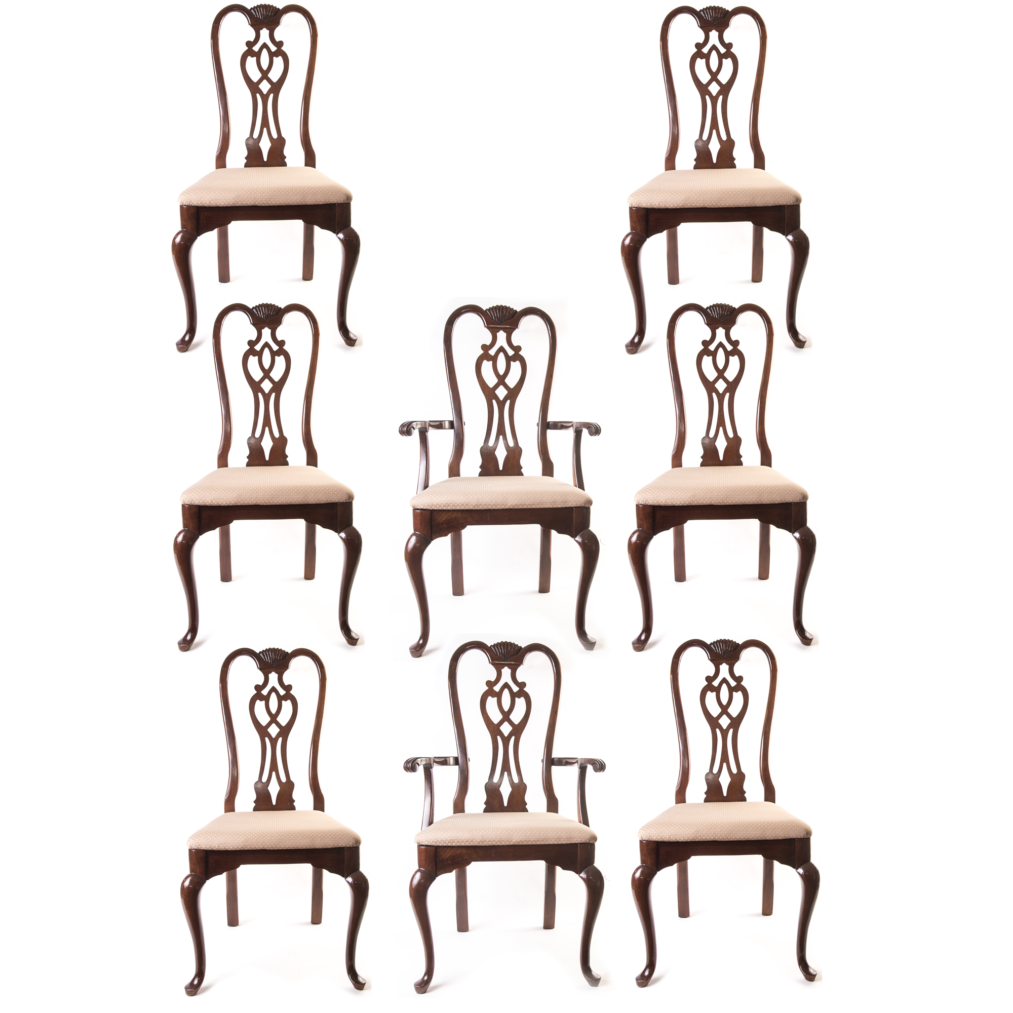 Queen Anne Style Dining Chairs by Thomasville