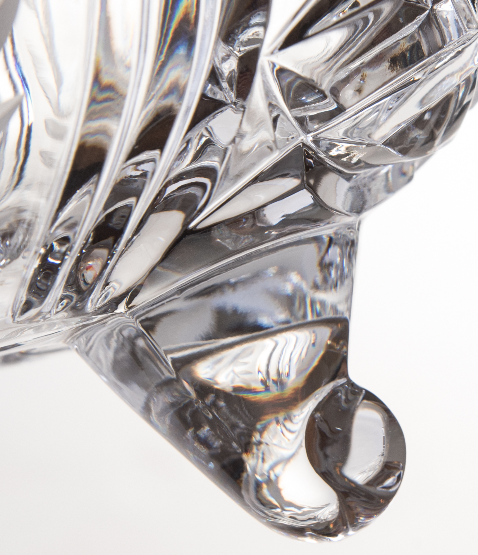 Etched Crystal Centerpiece Bowl