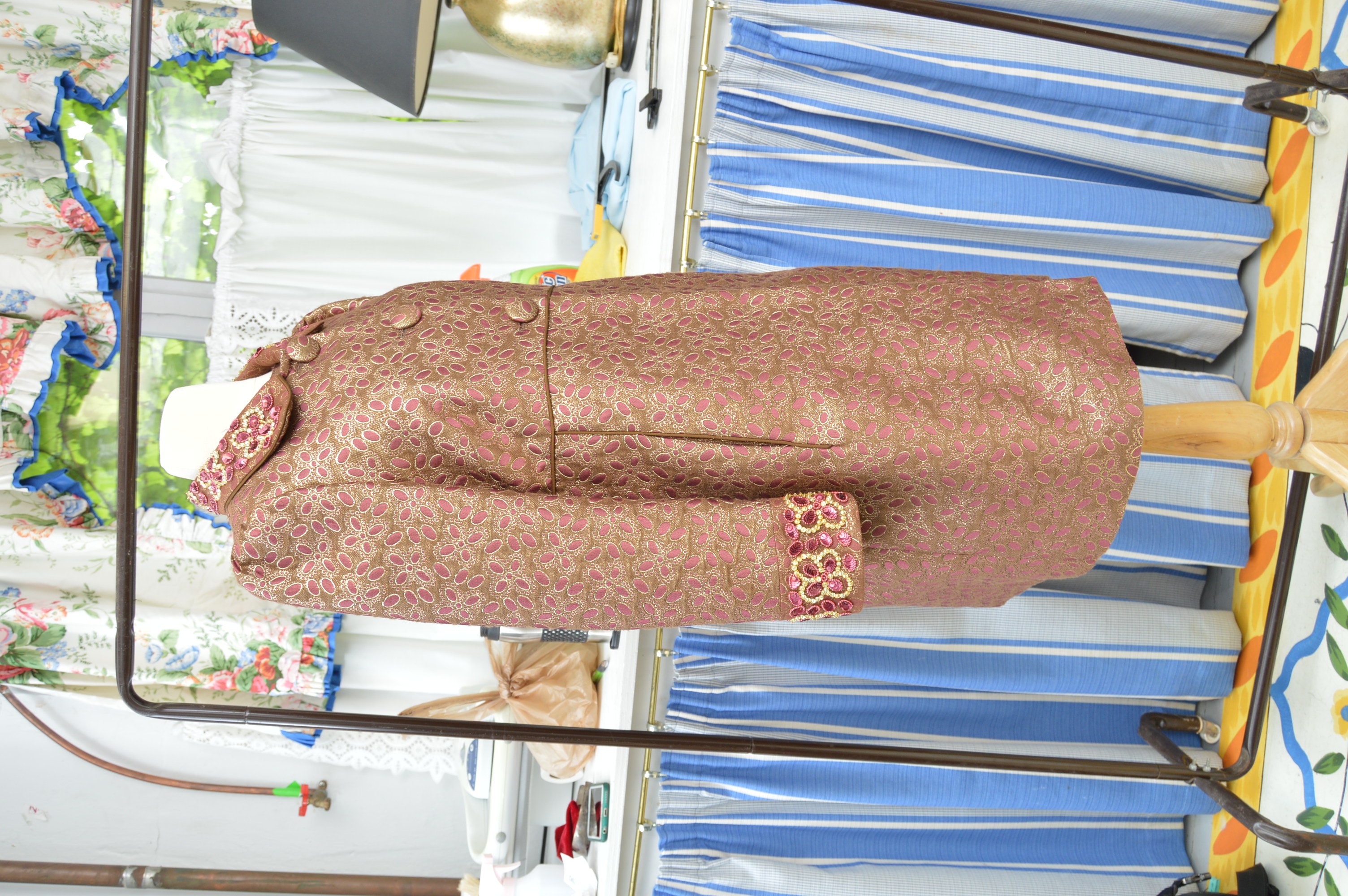 Women's Red Valentino Brocade Coat and Dress Ensemble