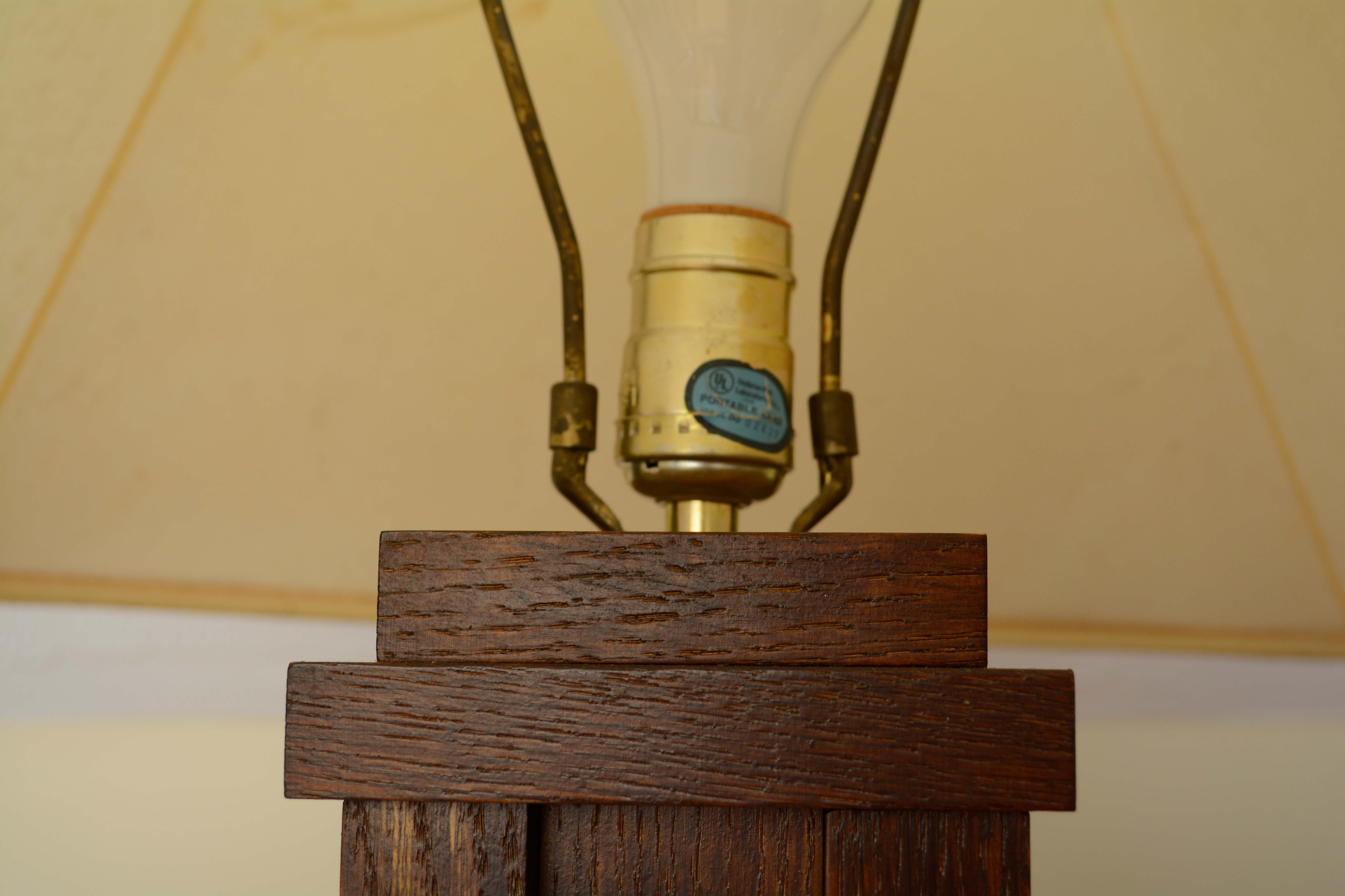 Mission Style Oak Floor Lamp