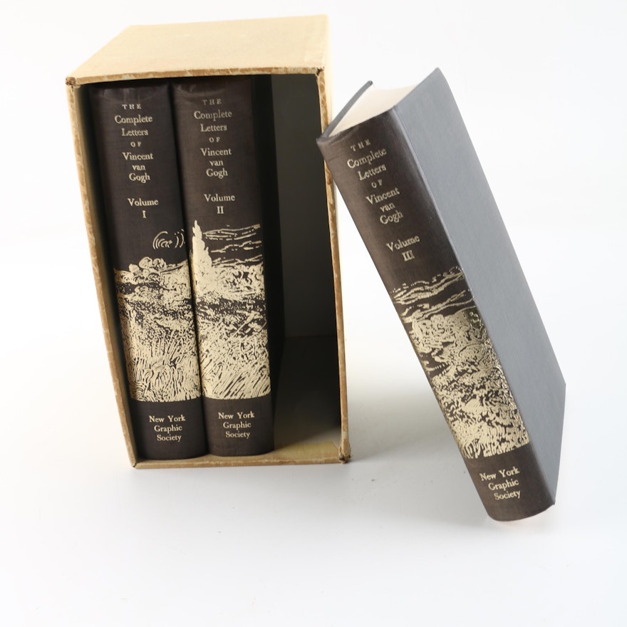 1959 "The Complete Letters of Vincent van Gogh" Three-Volume Box Set