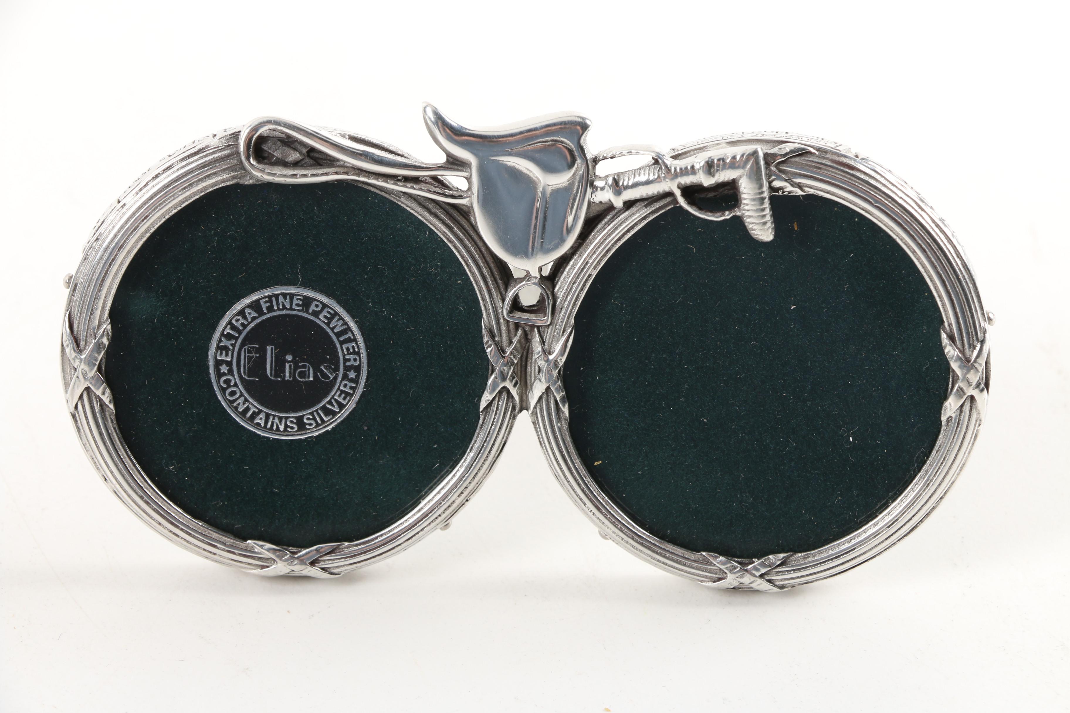 Elias Pewter Equestrian Picture Frames and Letter Opener
