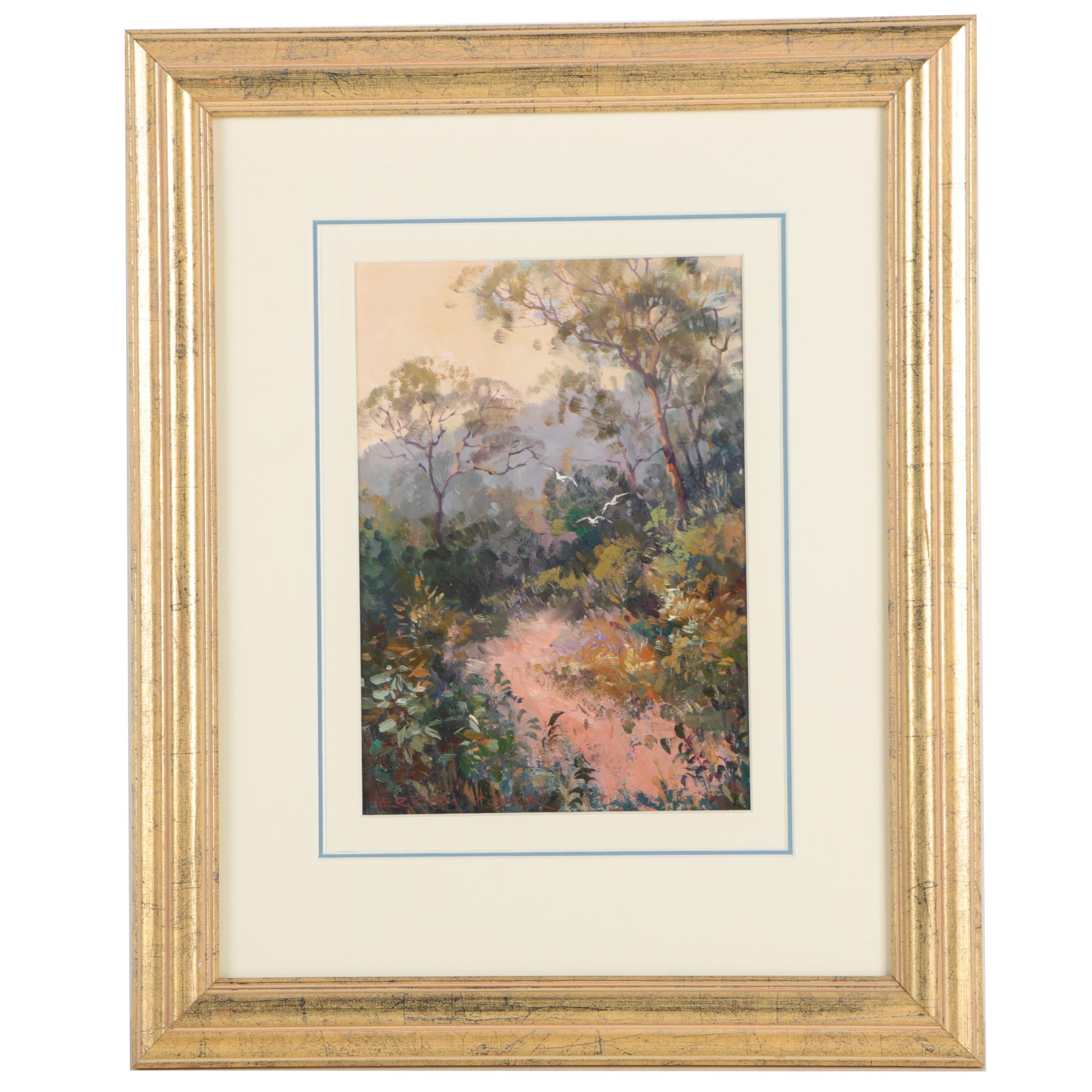 Merran Cork Oil Painting "Bush Track At Dusk"