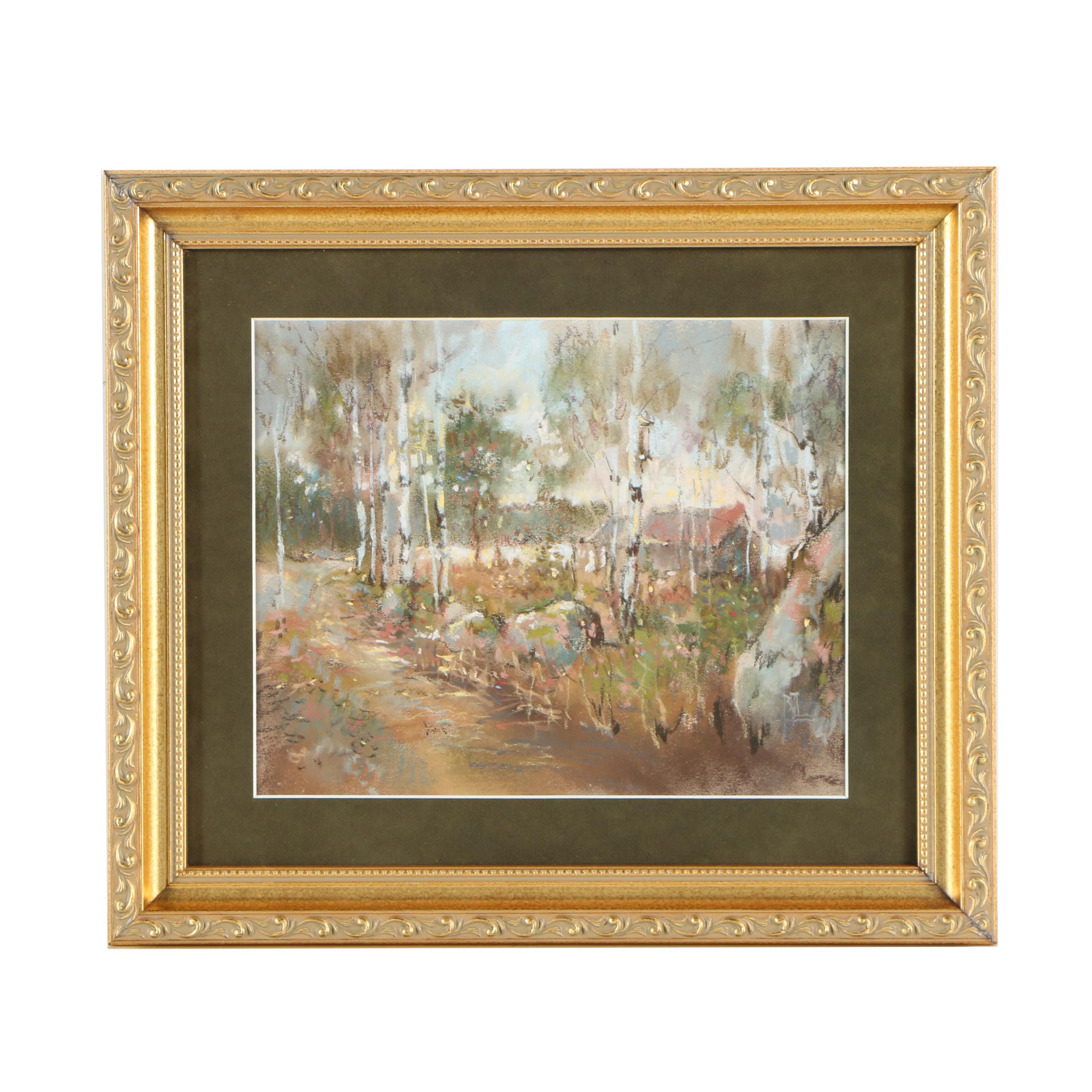 2004 Landscape Pastel Drawing