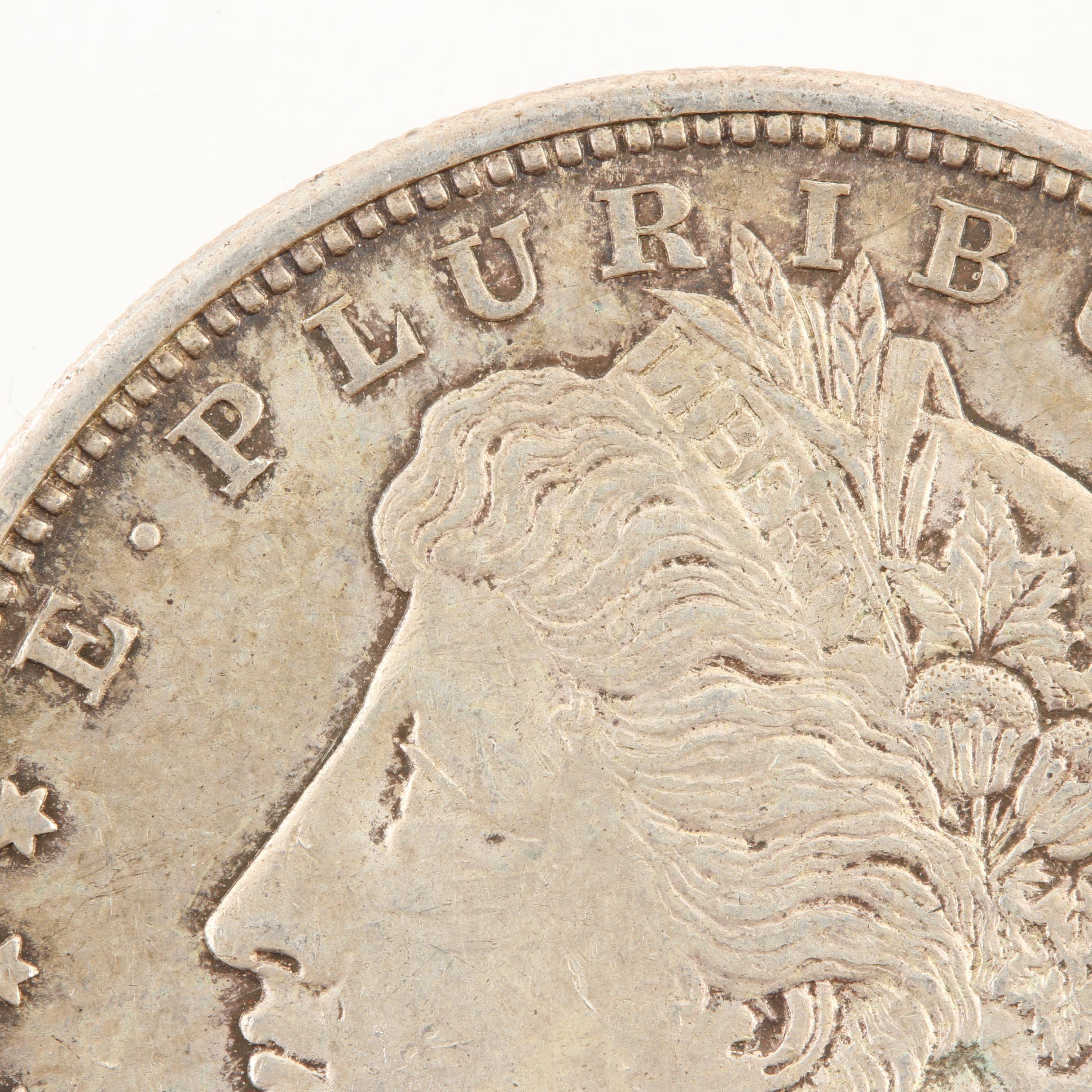 Five Morgan Silver Dollars