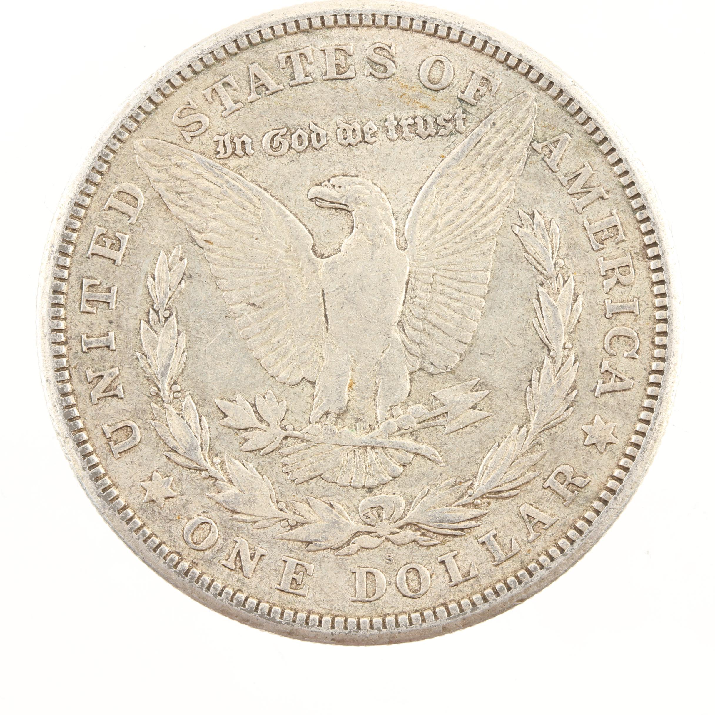 Five Morgan Silver Dollars