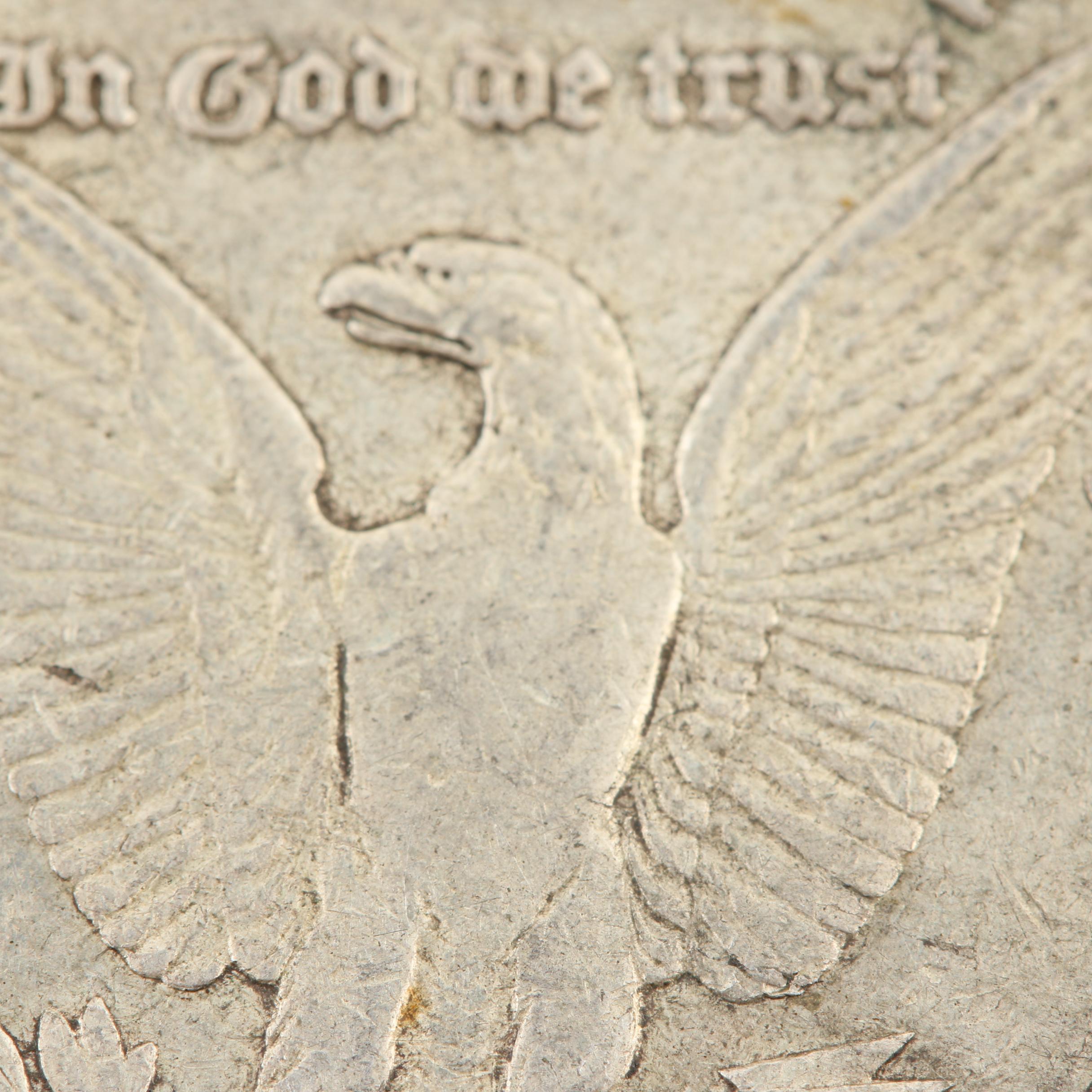 Five Morgan Silver Dollars