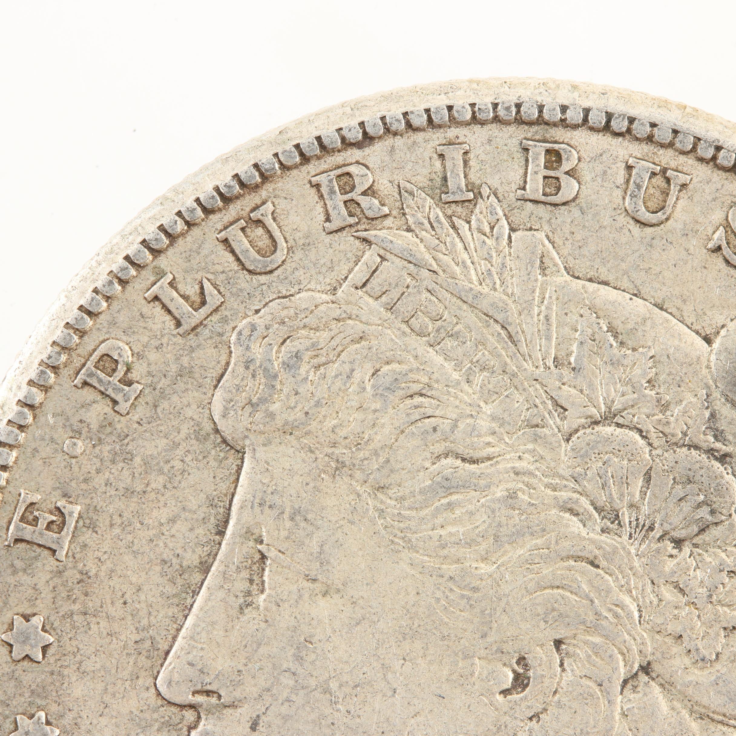 Five Morgan Silver Dollars