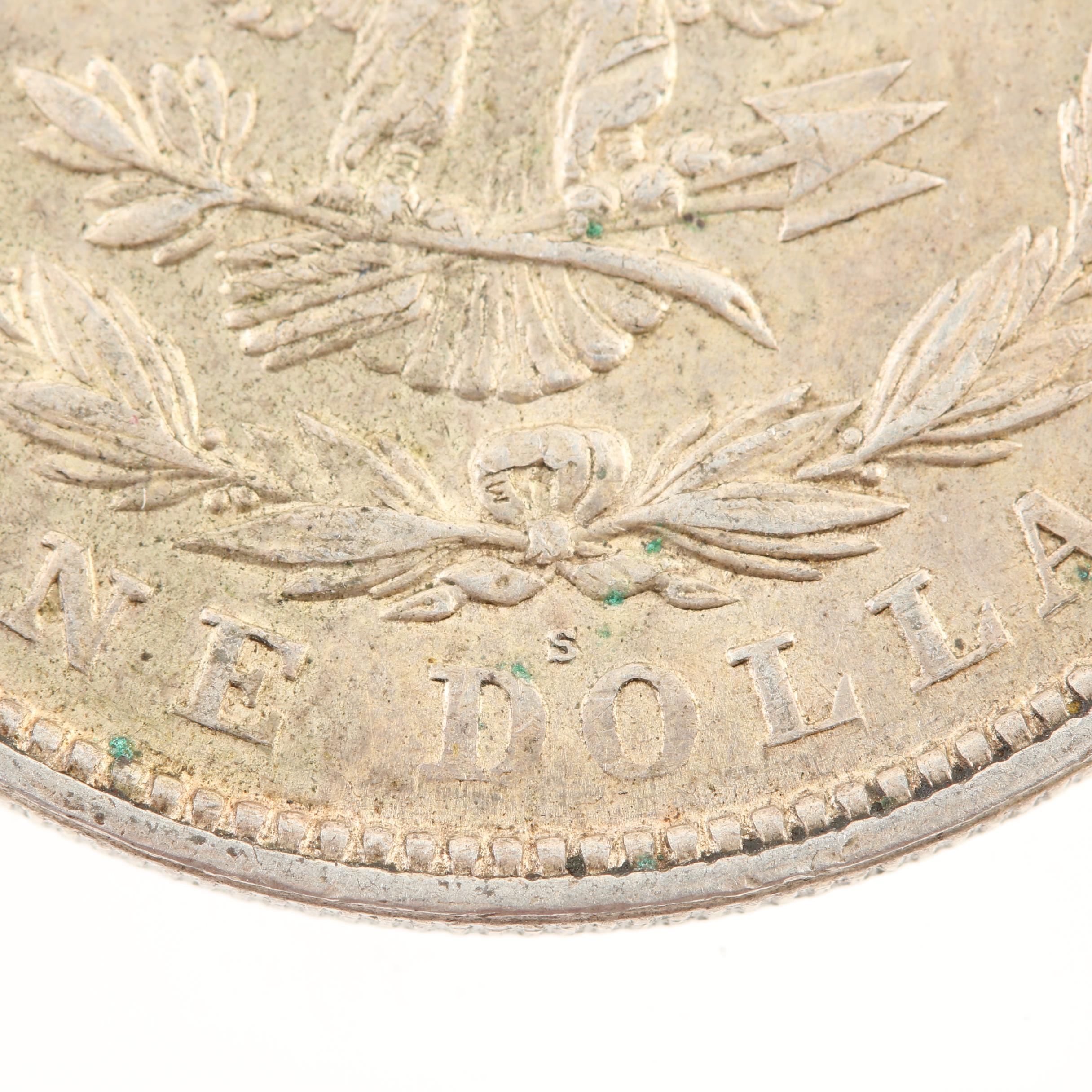 Five Morgan Silver Dollars