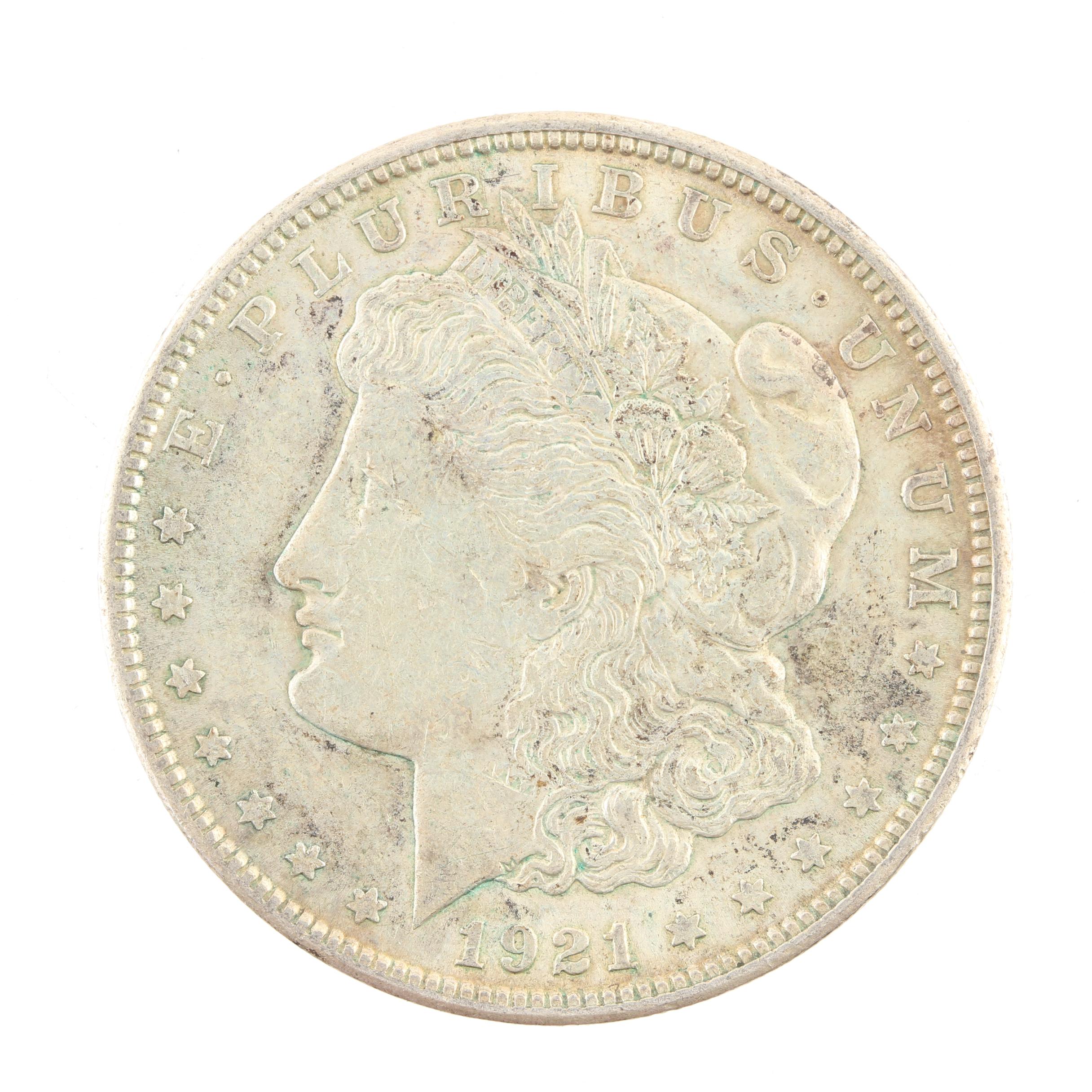 Five Morgan Silver Dollars