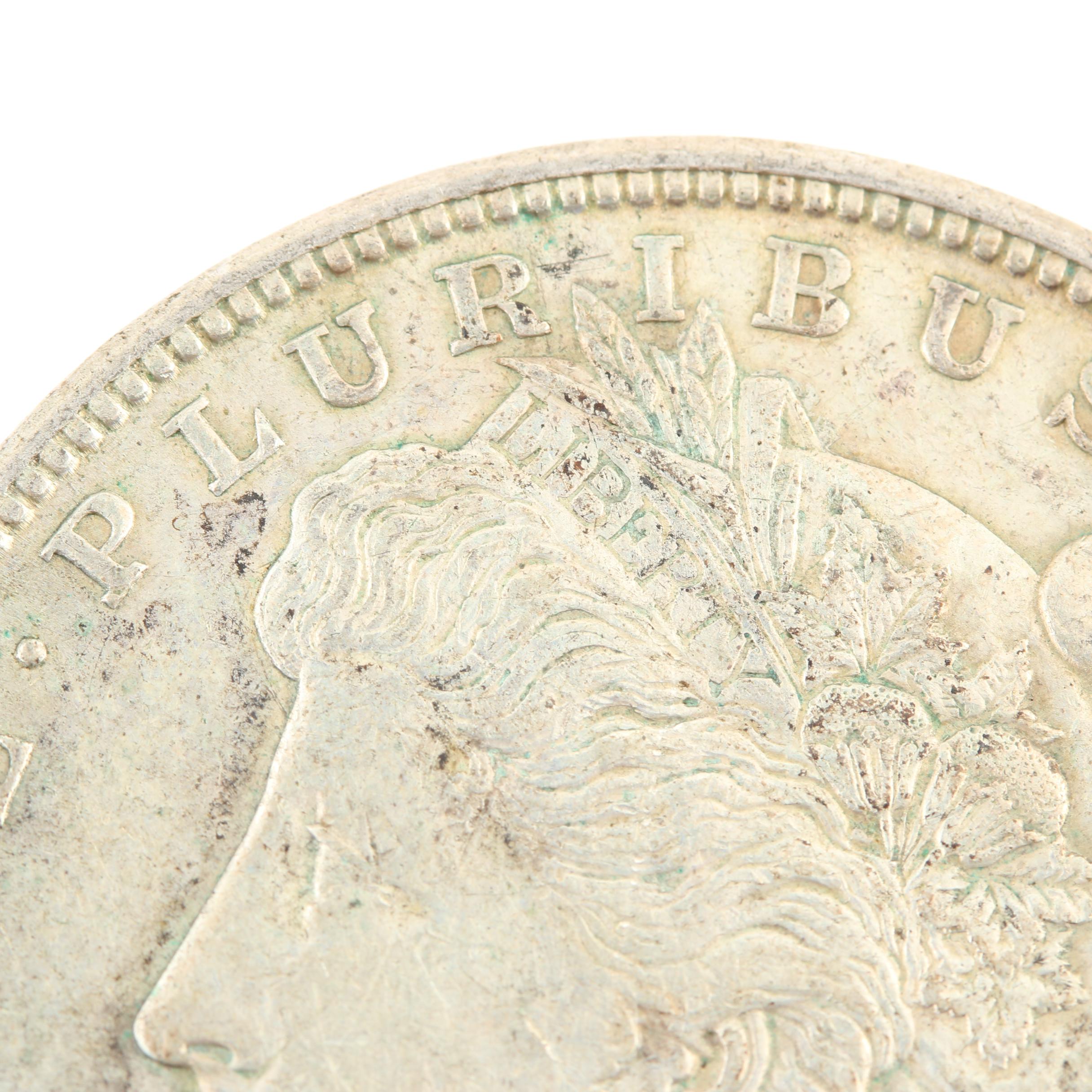 Five Morgan Silver Dollars