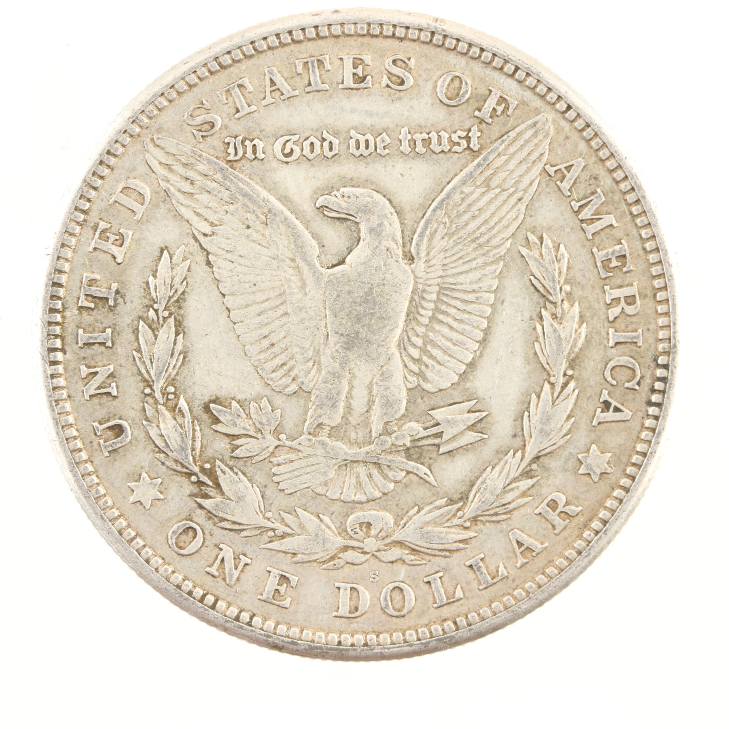 Five Morgan Silver Dollars