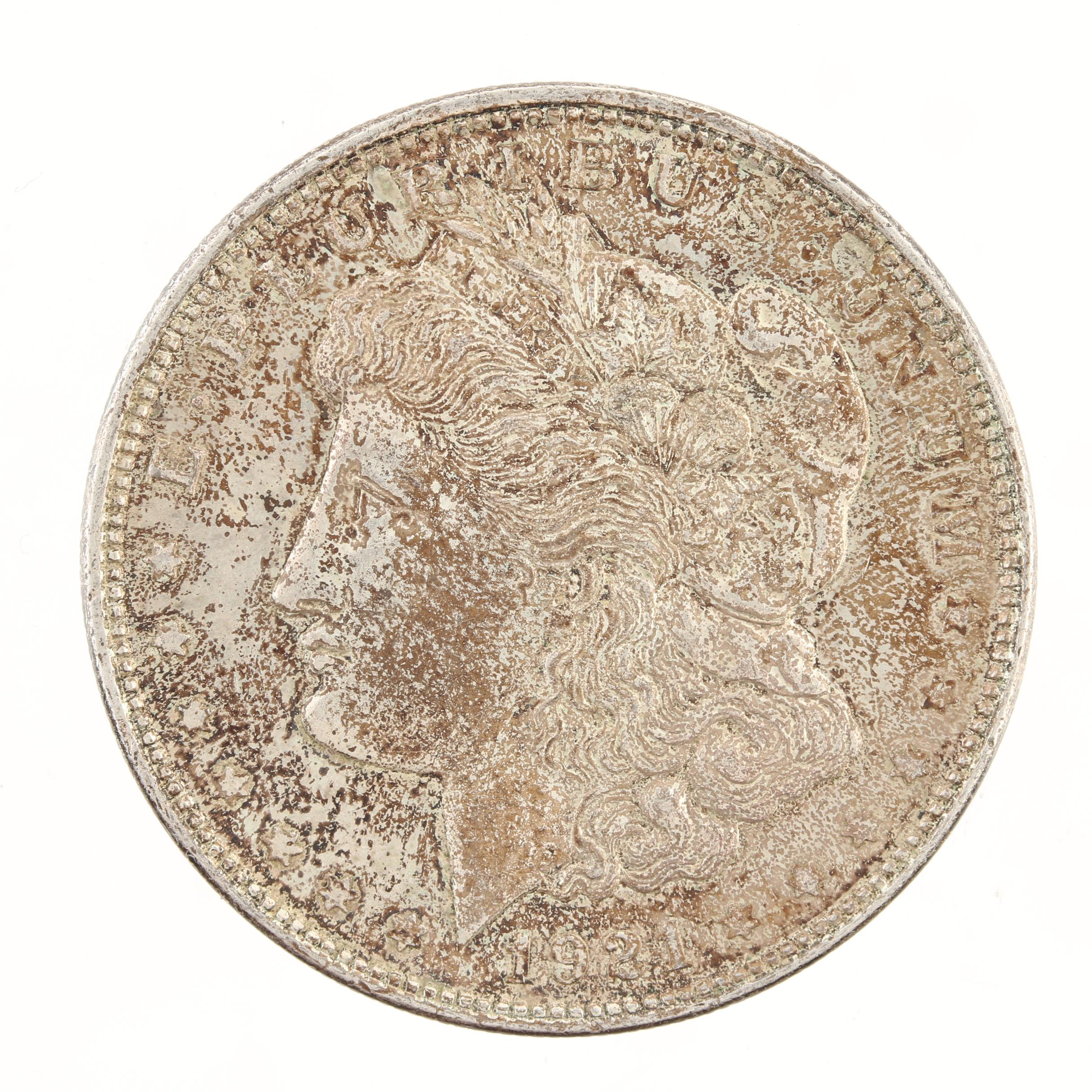 Five Morgan Silver Dollars