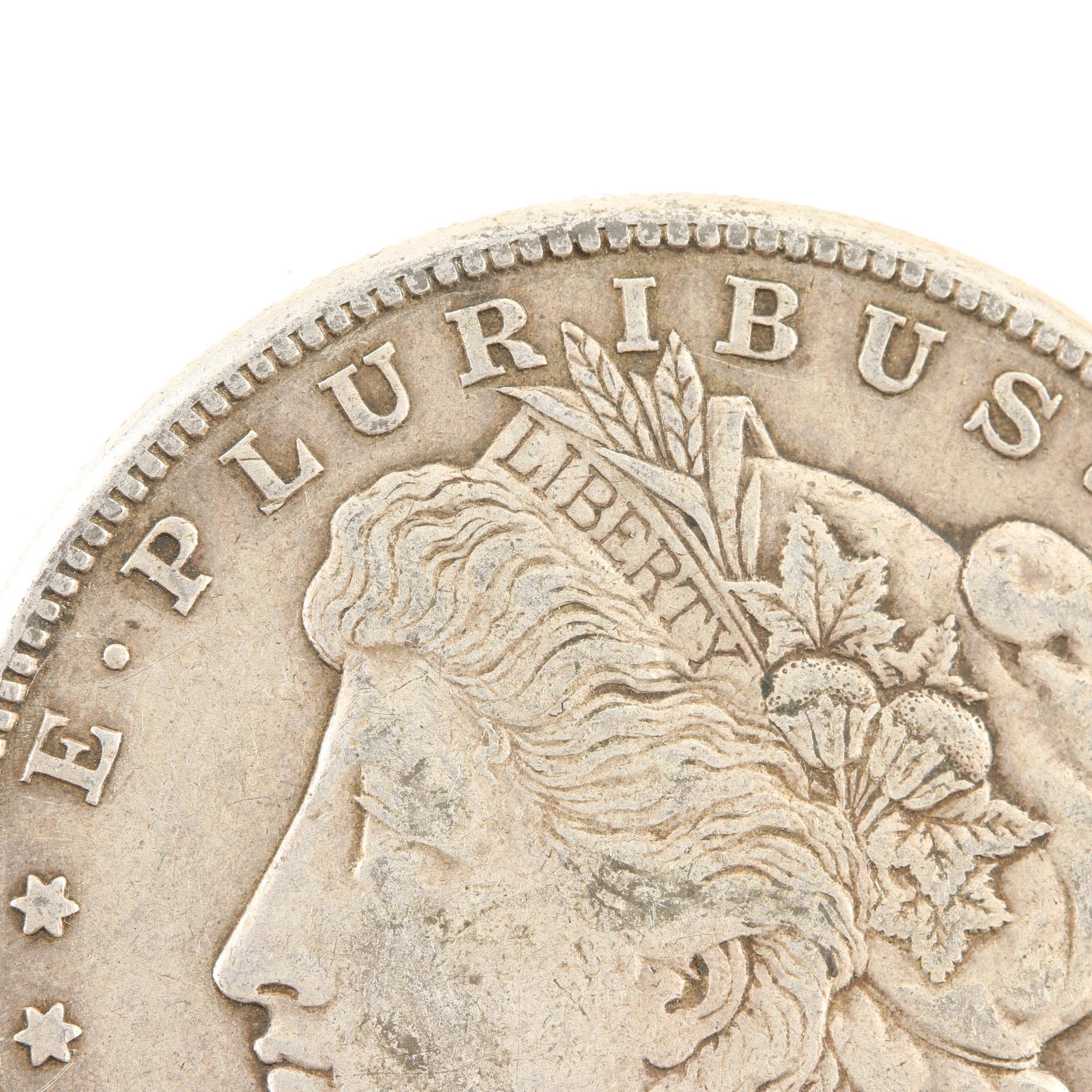 Five Morgan Silver Dollars