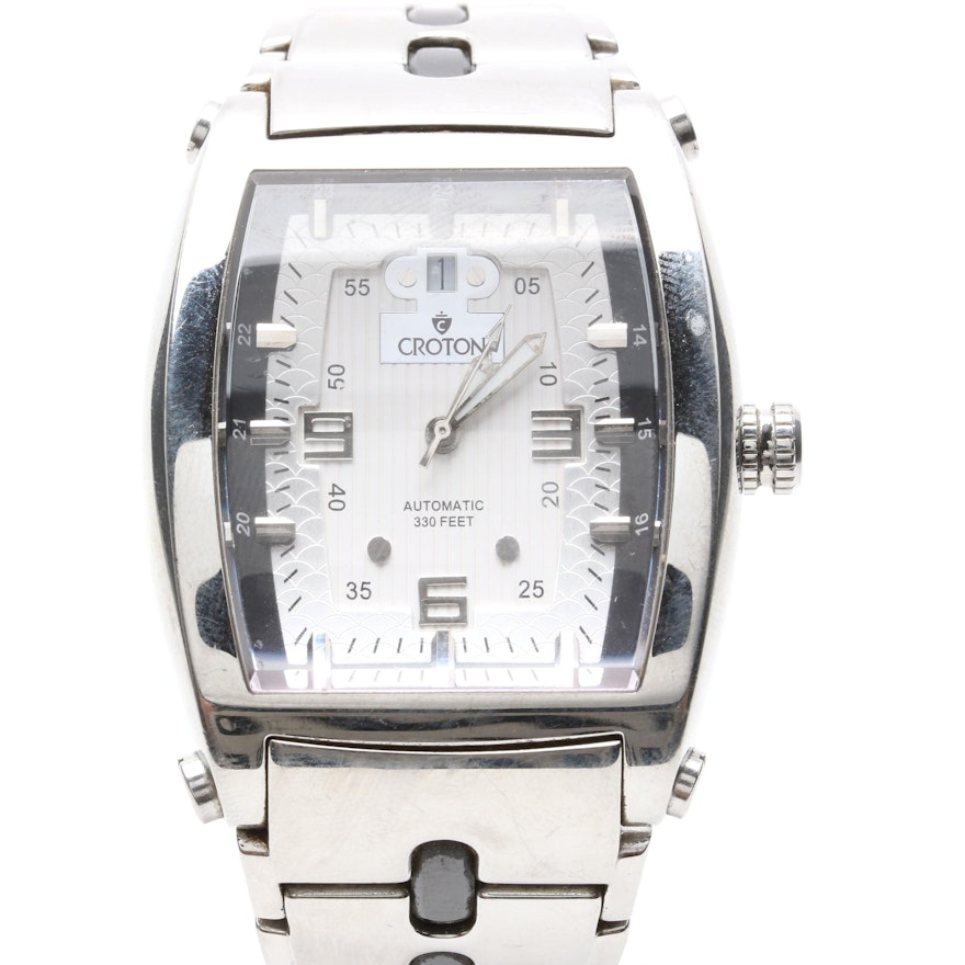 Croton Stainless Steel Automatic Wristwatch