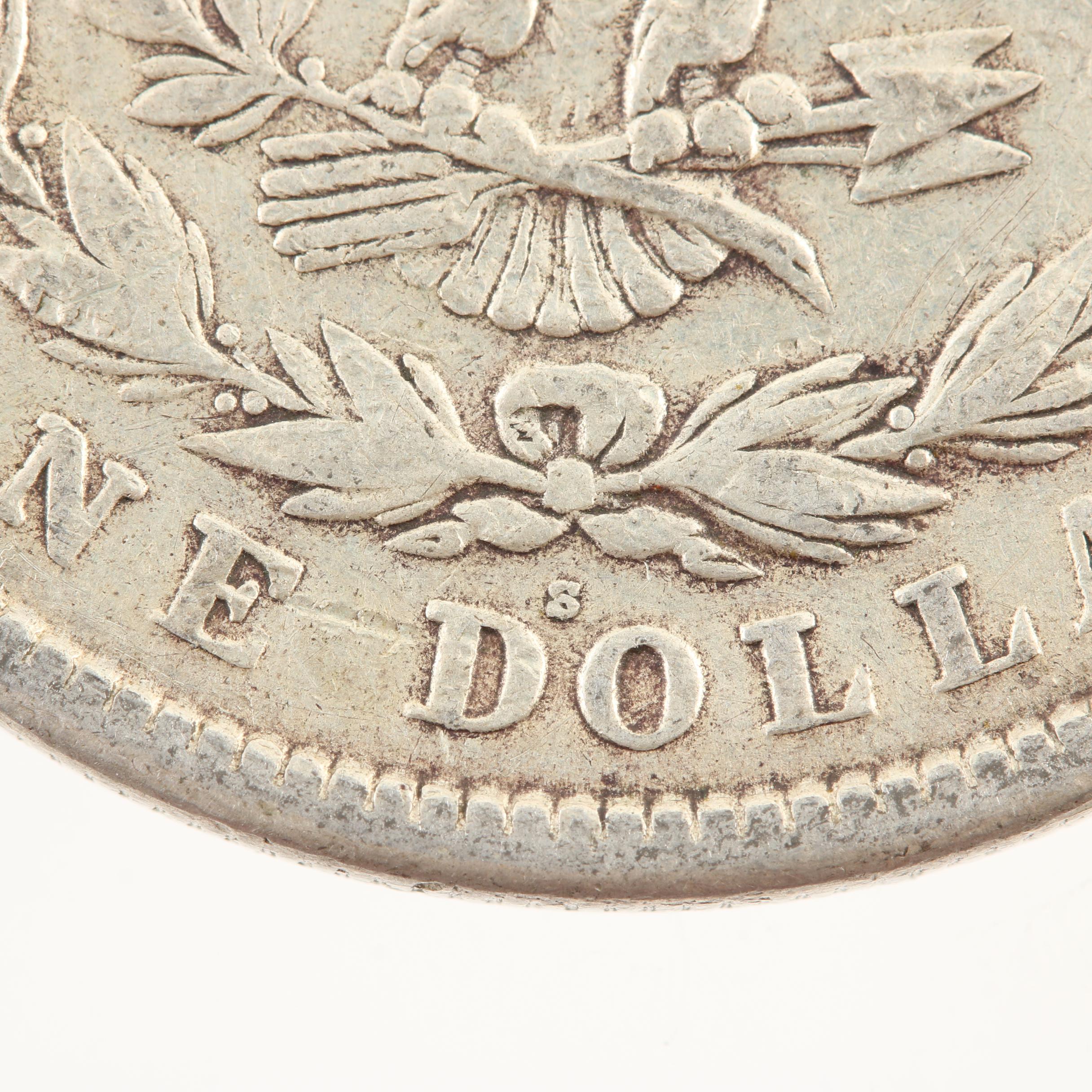 Five Morgan Silver Dollars