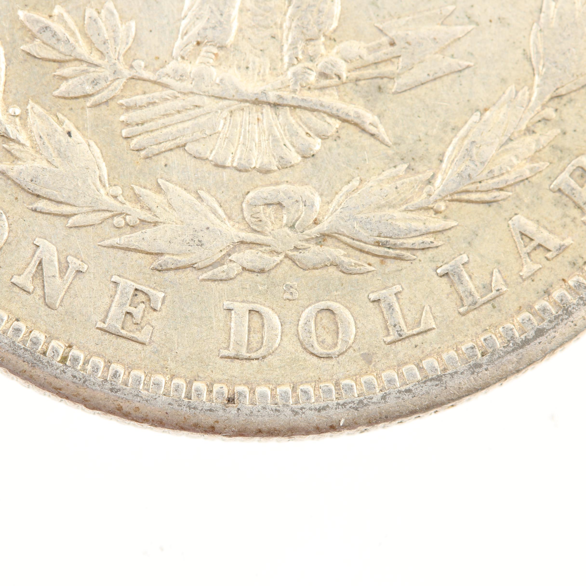 Five Morgan Silver Dollars