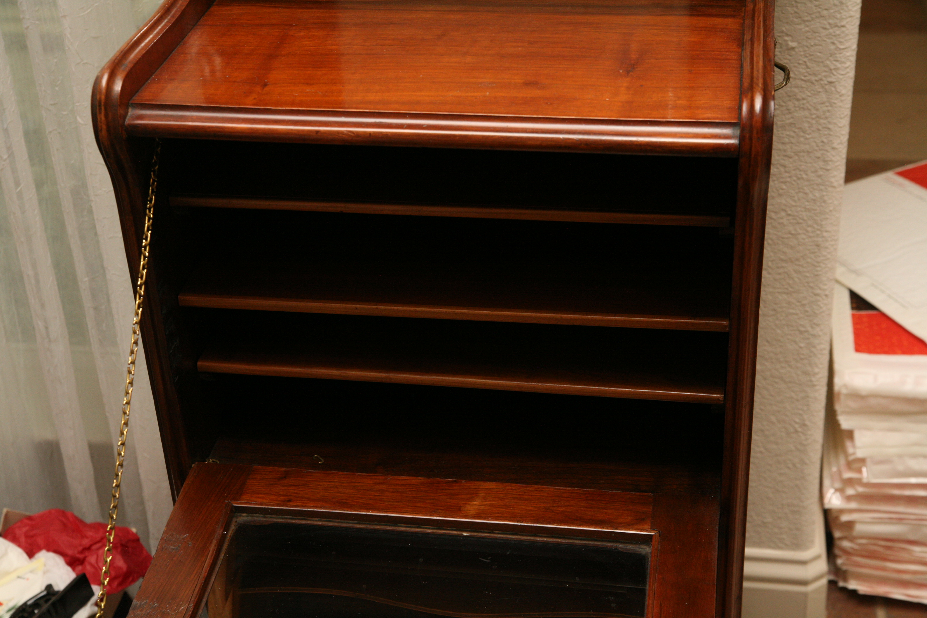Sheet Music Cabinet with Mirrored Top