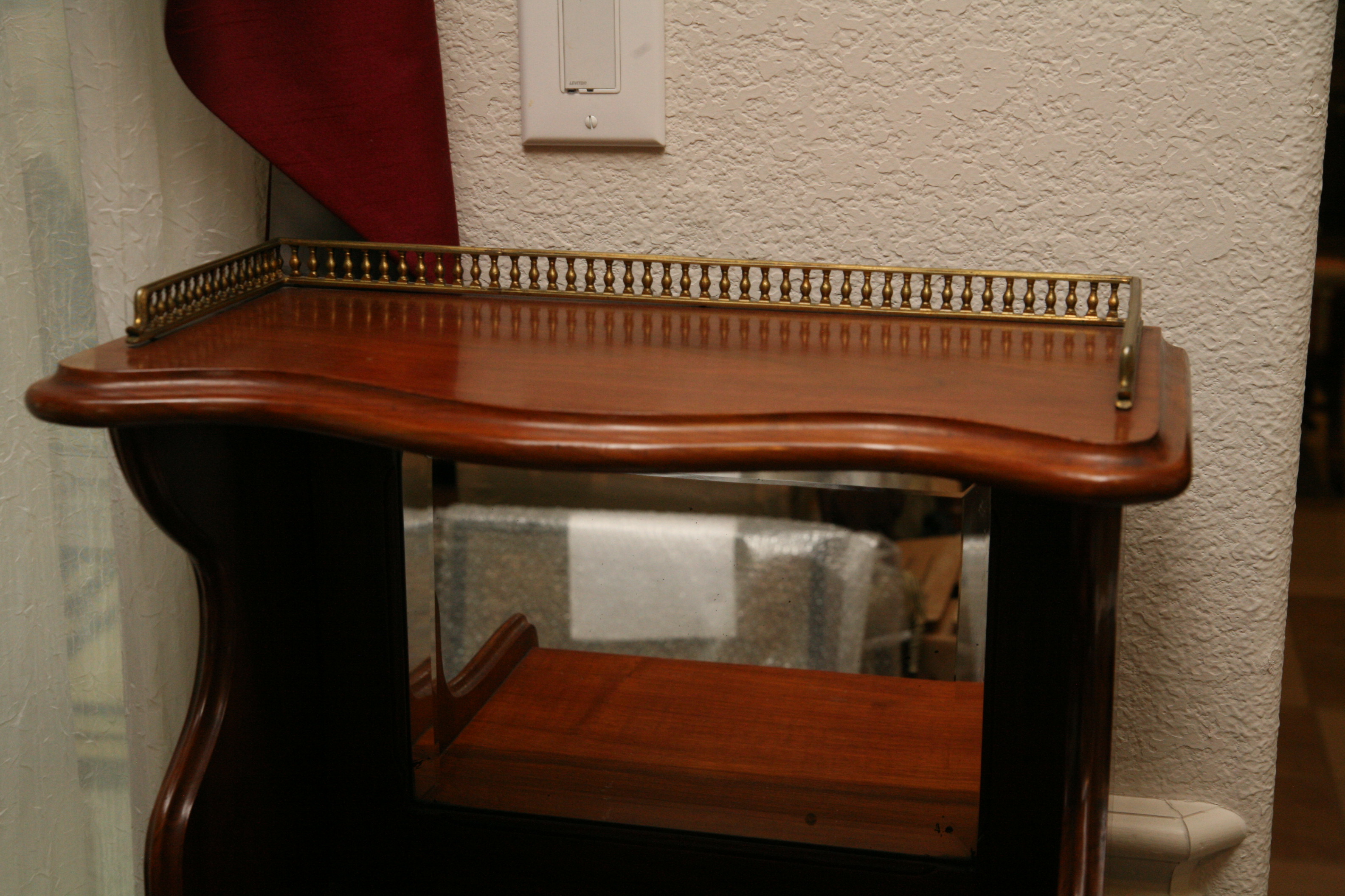 Sheet Music Cabinet with Mirrored Top