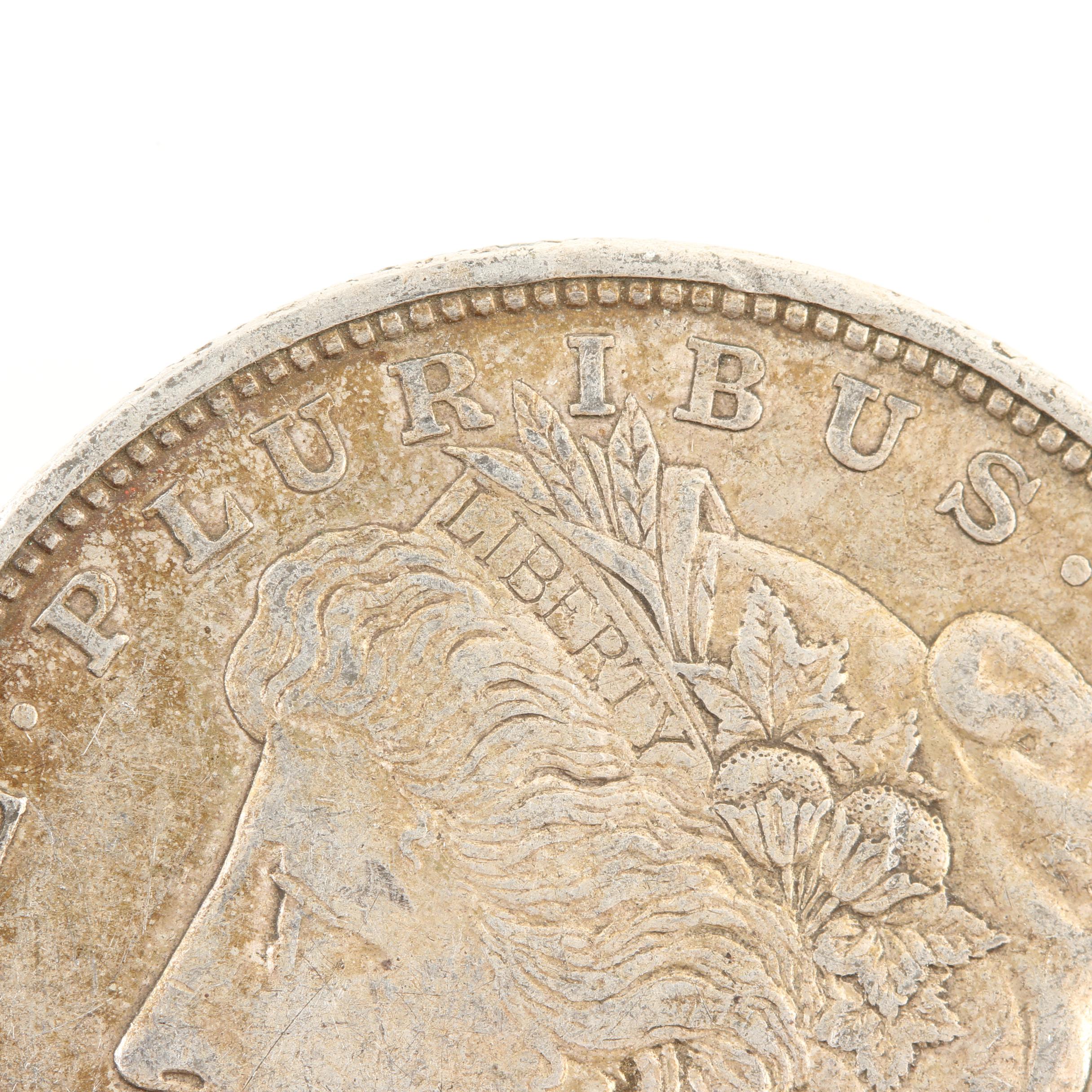 Five Morgan Silver Dollars