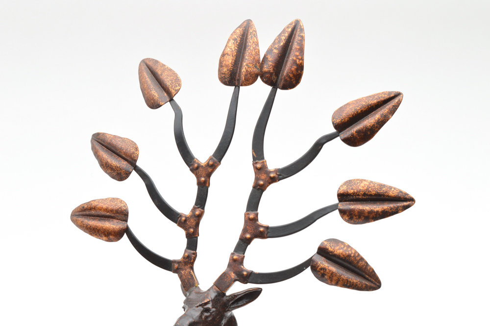 Metal Deer Sculpture