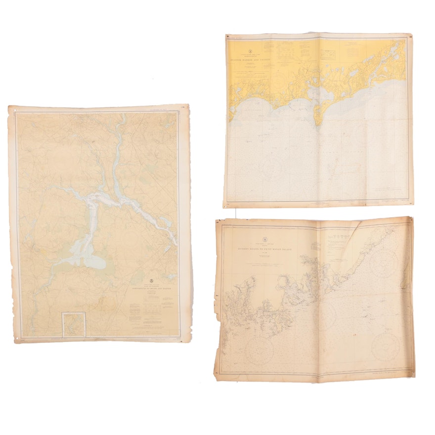 Assortment of 20th Century Maritime Maps