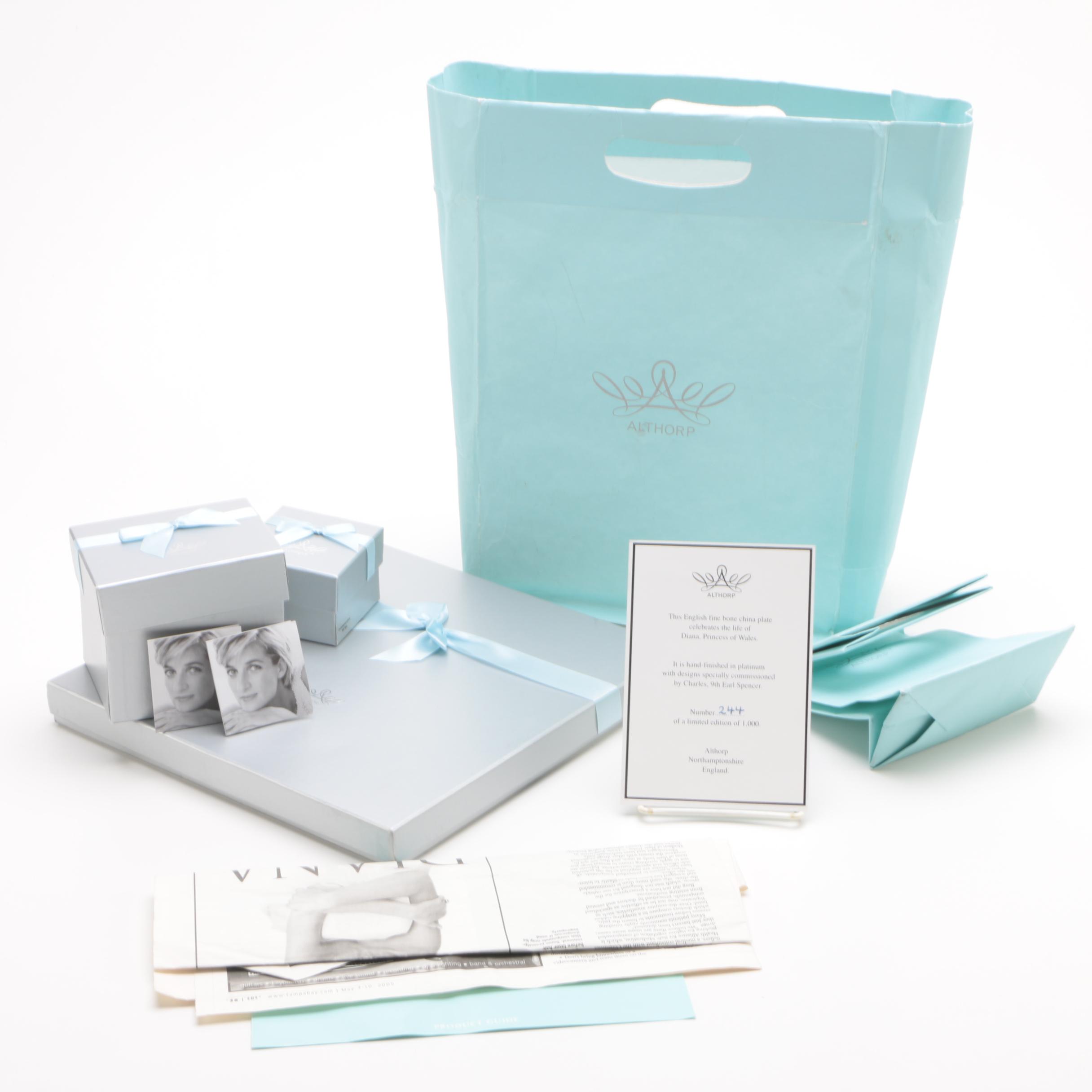 Althorp Princess Diana Collectible Bone China Tableware