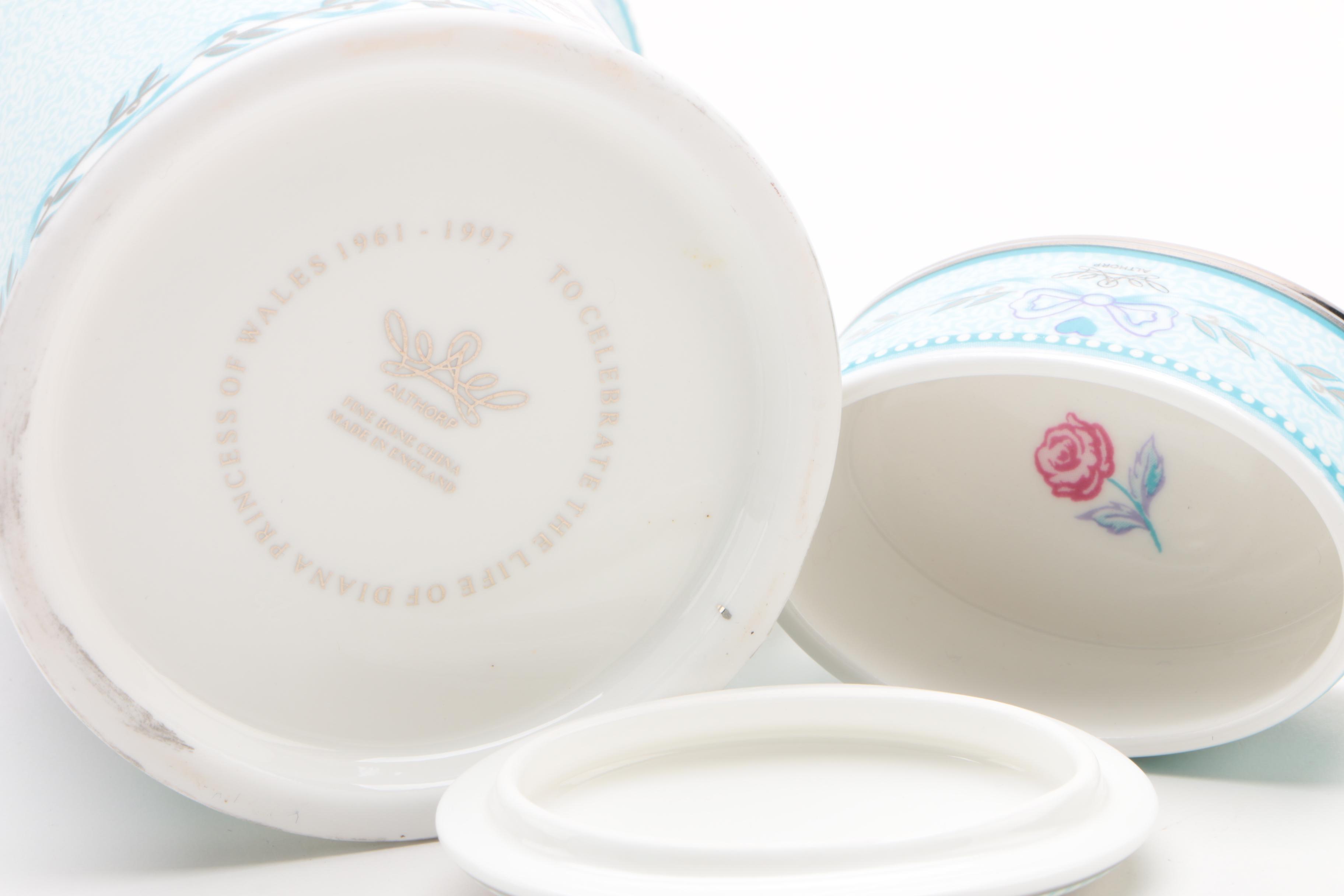 Althorp Princess Diana Collectible Bone China Tableware