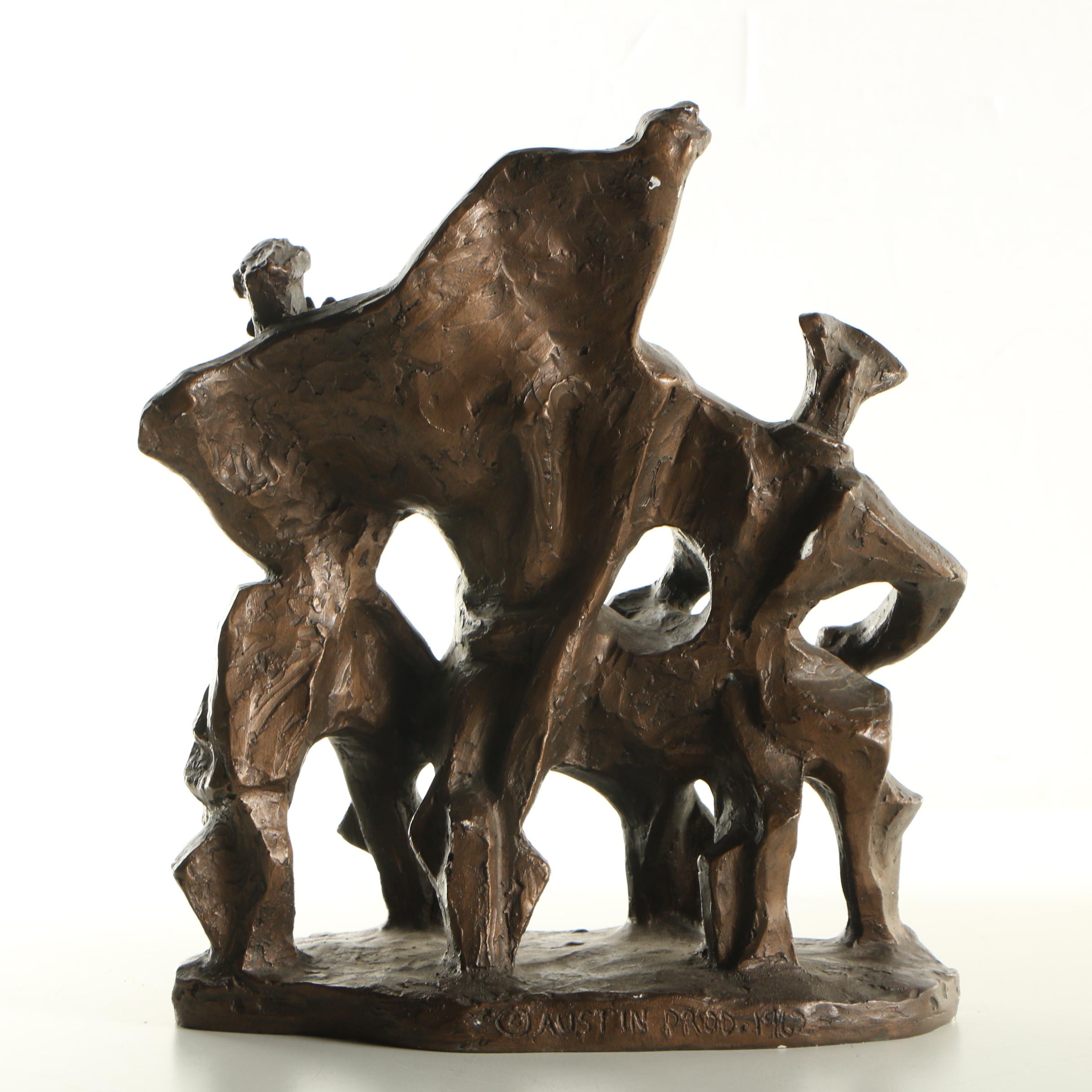 Austin Productions 1962 Painted Plaster Sculpture