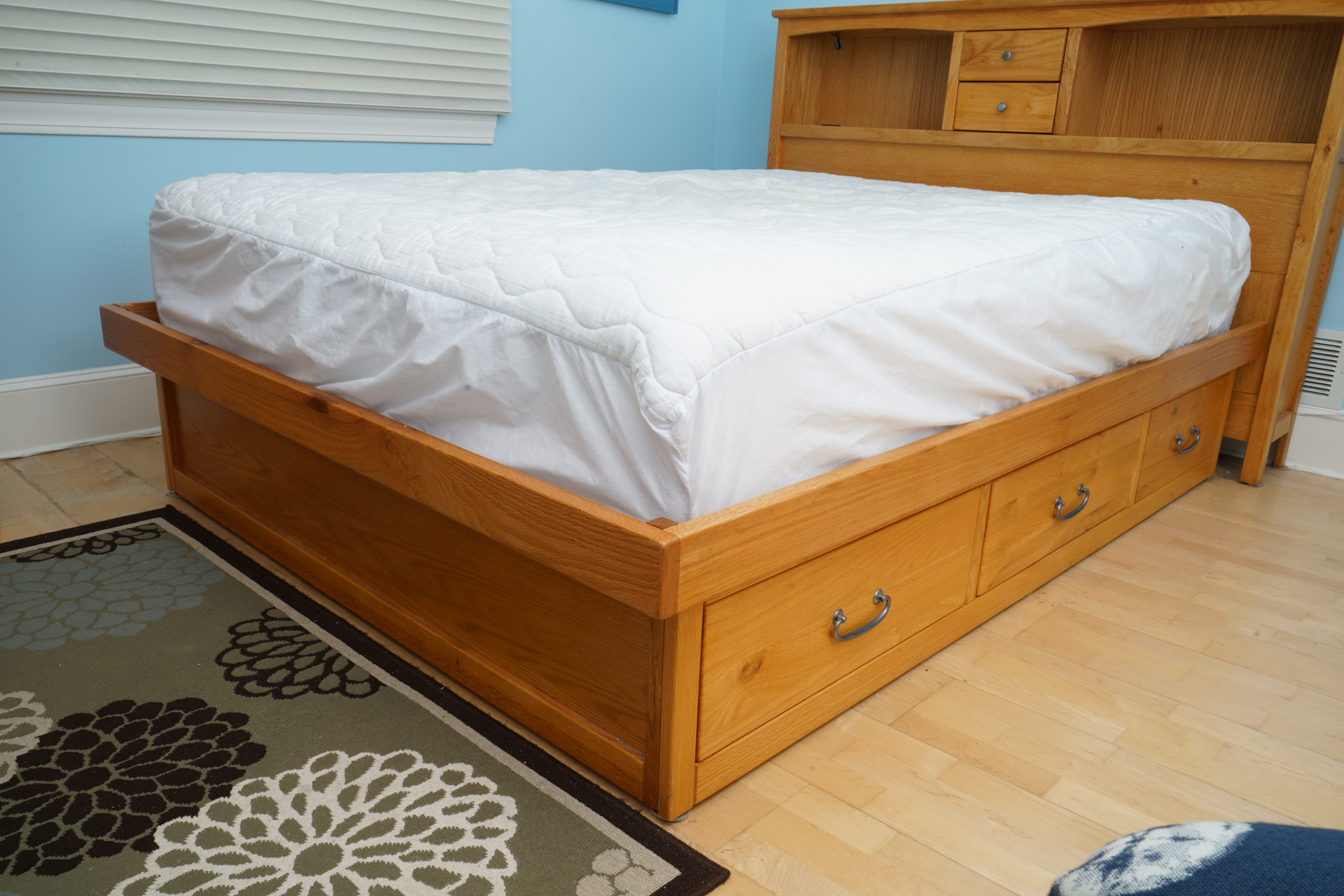 Full Size Platform Bed Frame with Drawers by Tradewins