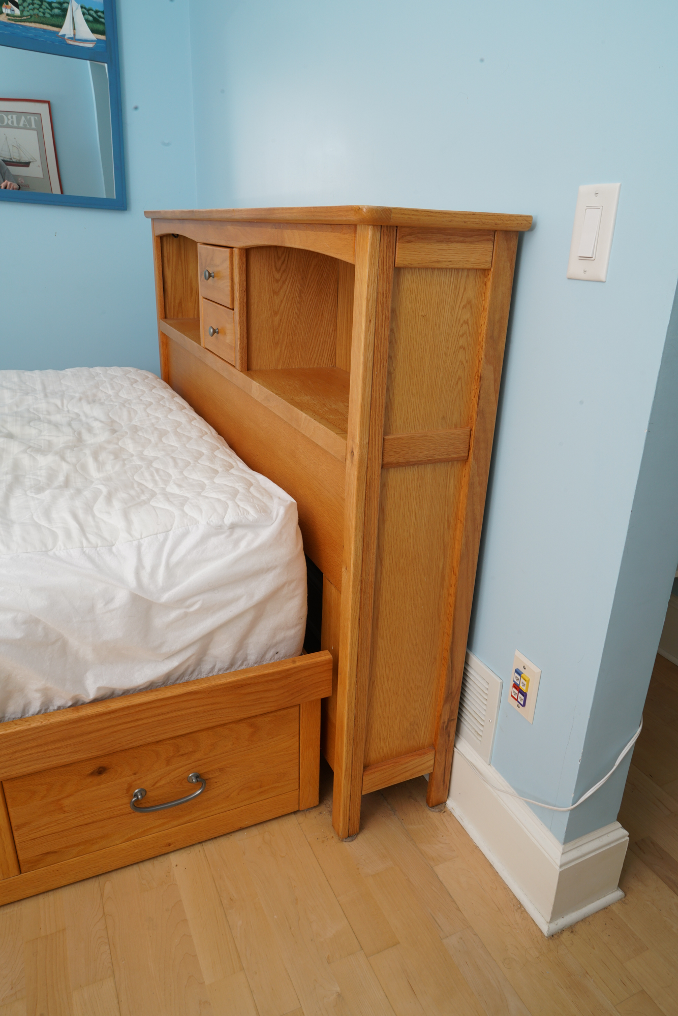 Full Size Platform Bed Frame with Drawers by Tradewins