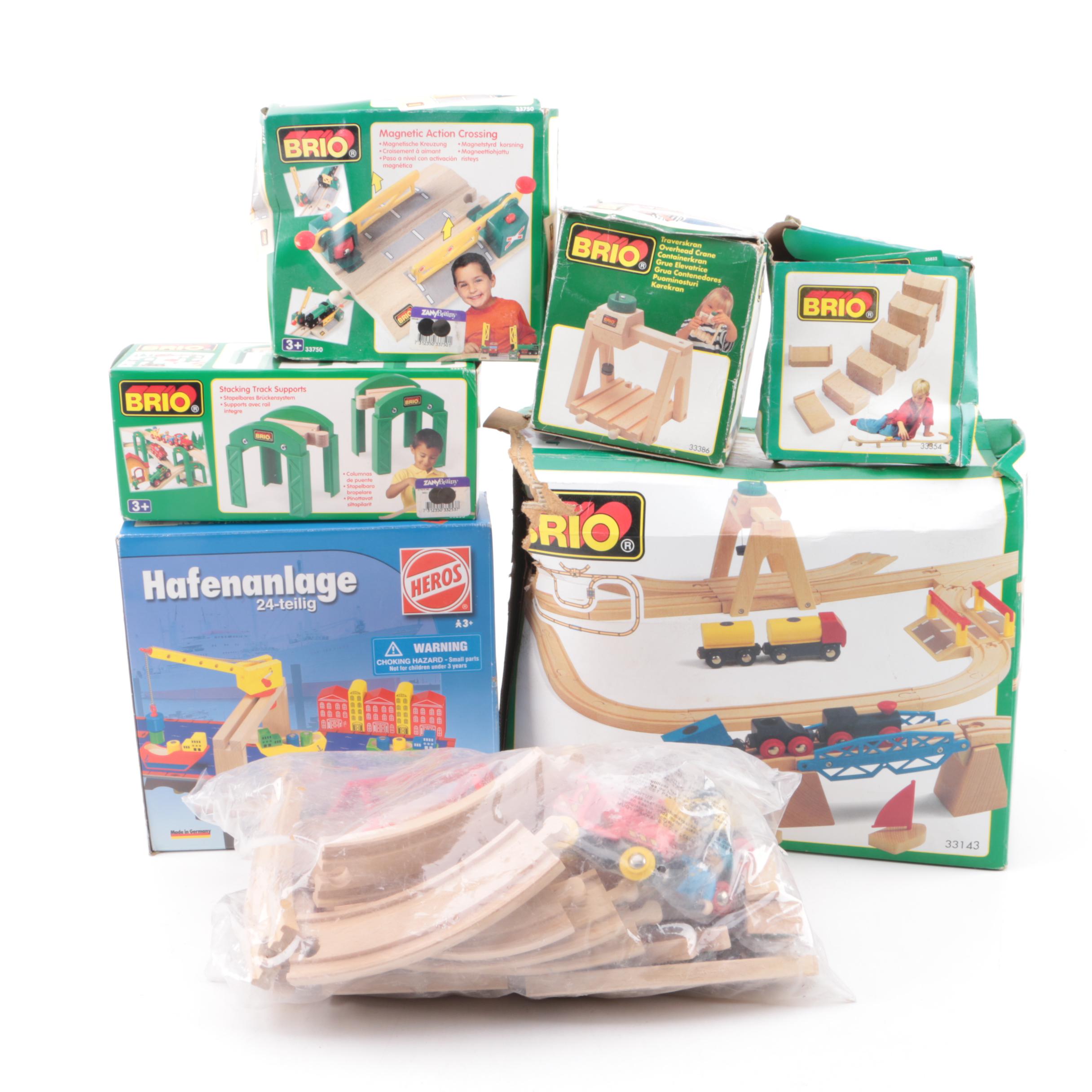 Brio Wooden Train Sets and Heros Port Set