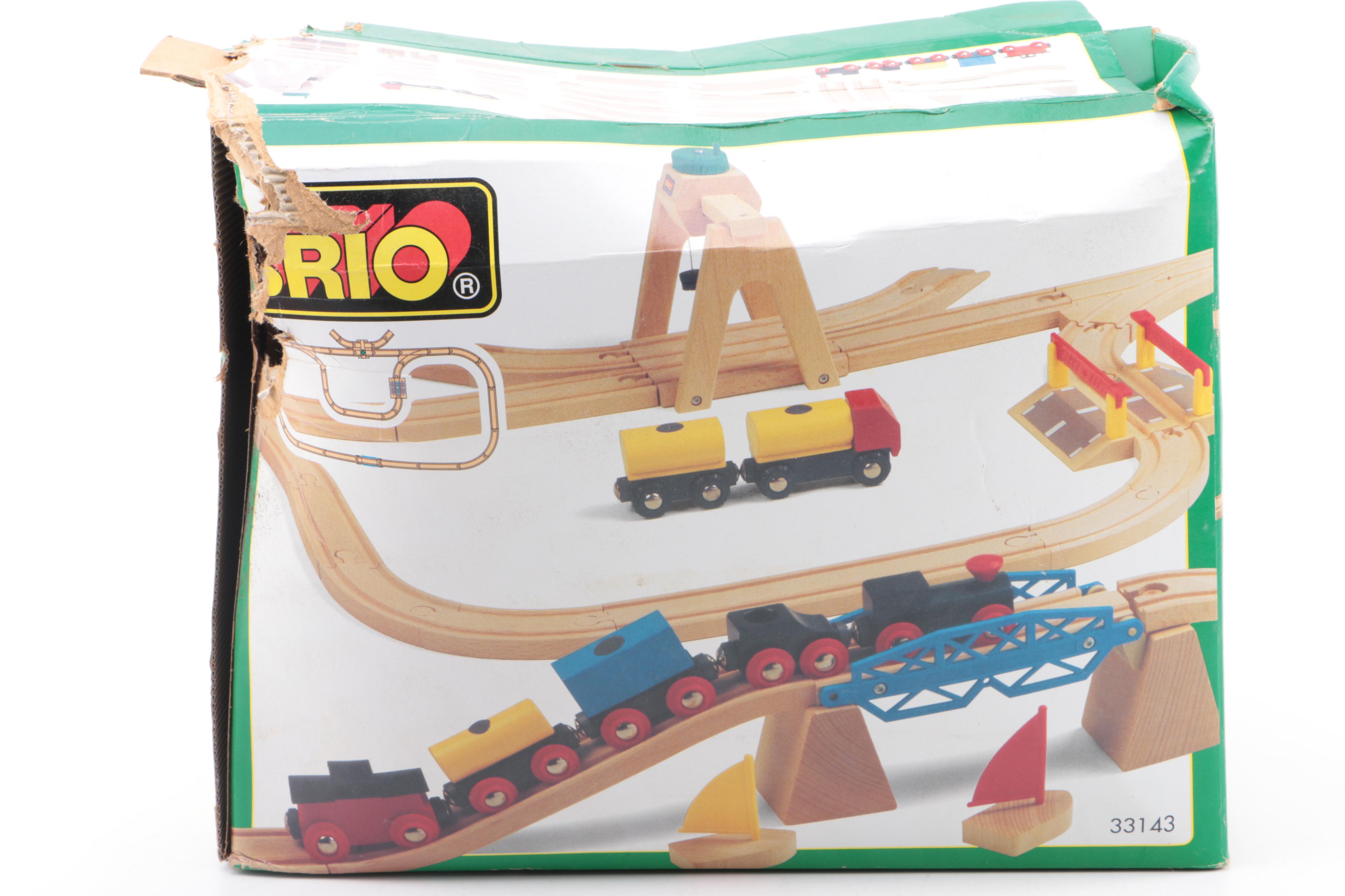 Brio Wooden Train Sets and Heros Port Set