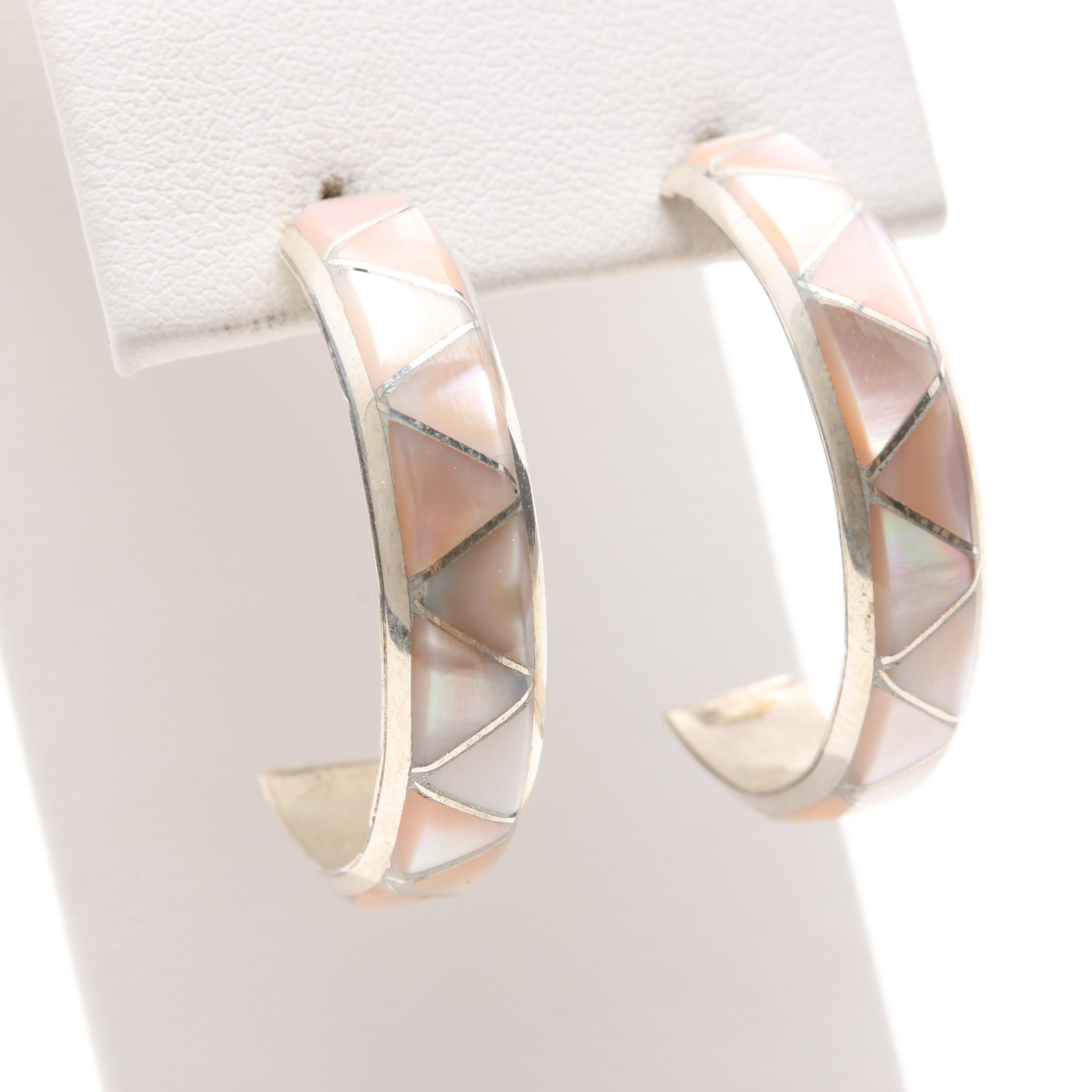 Sterling Silver Shell Jewelry Featuring Stewart and Maria Tucson Zuni