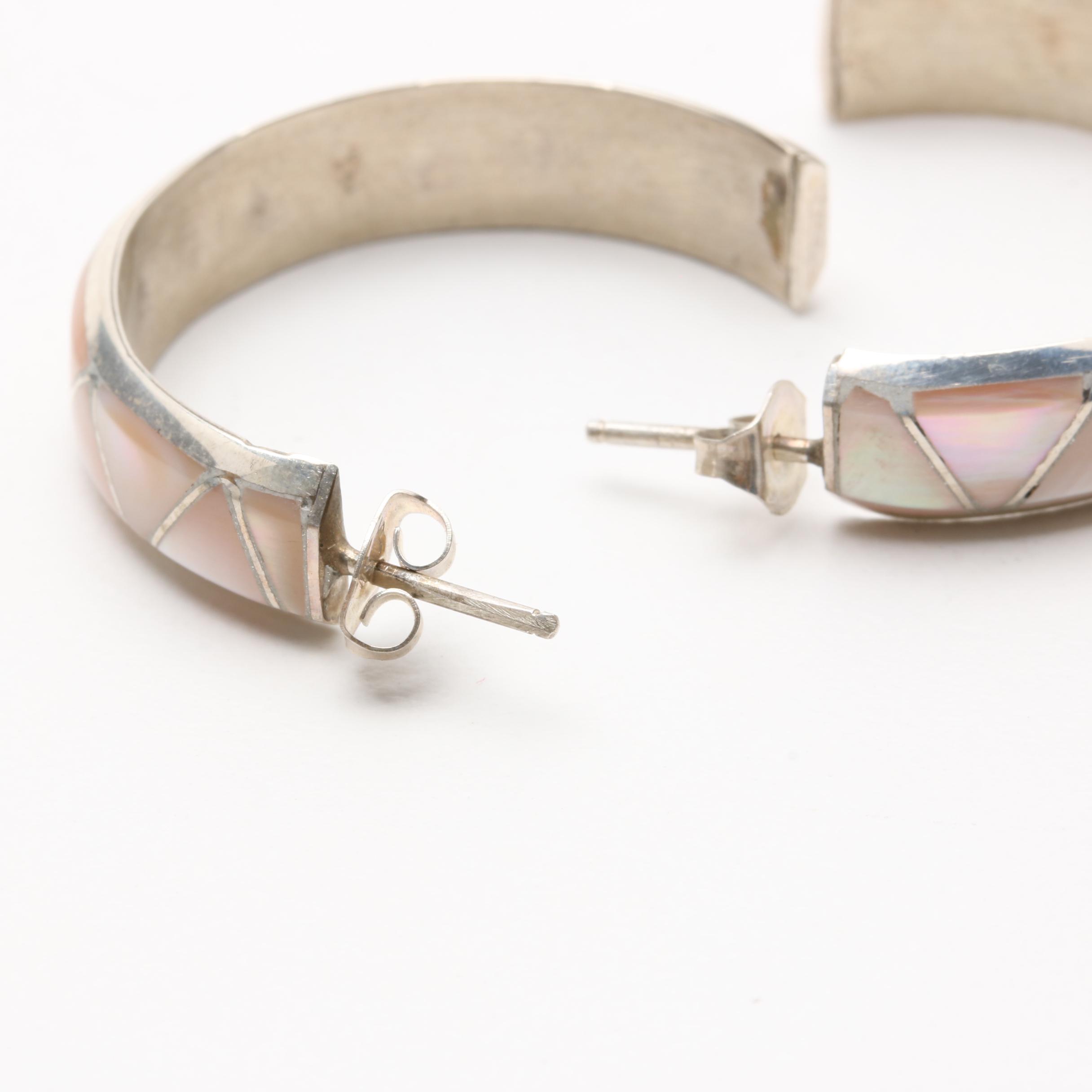 Sterling Silver Shell Jewelry Featuring Stewart and Maria Tucson Zuni
