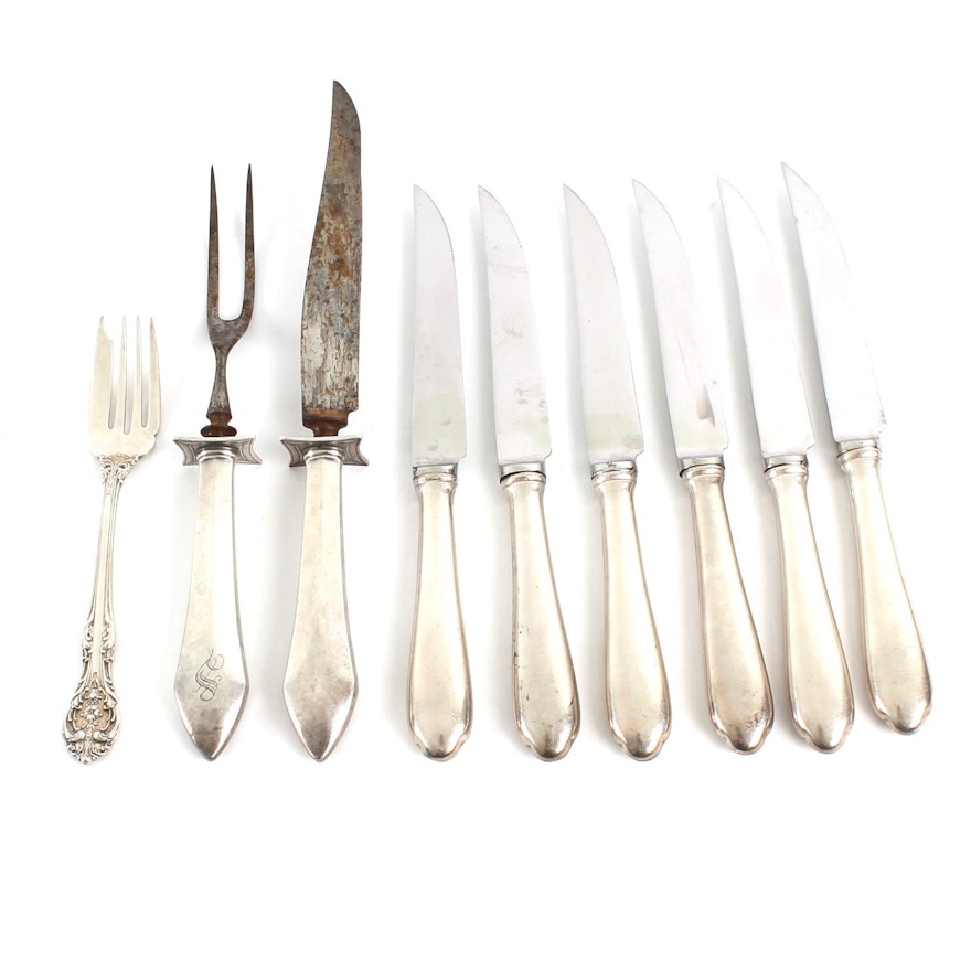 Assorted Sterling Silver Flatware Featuring Gorham