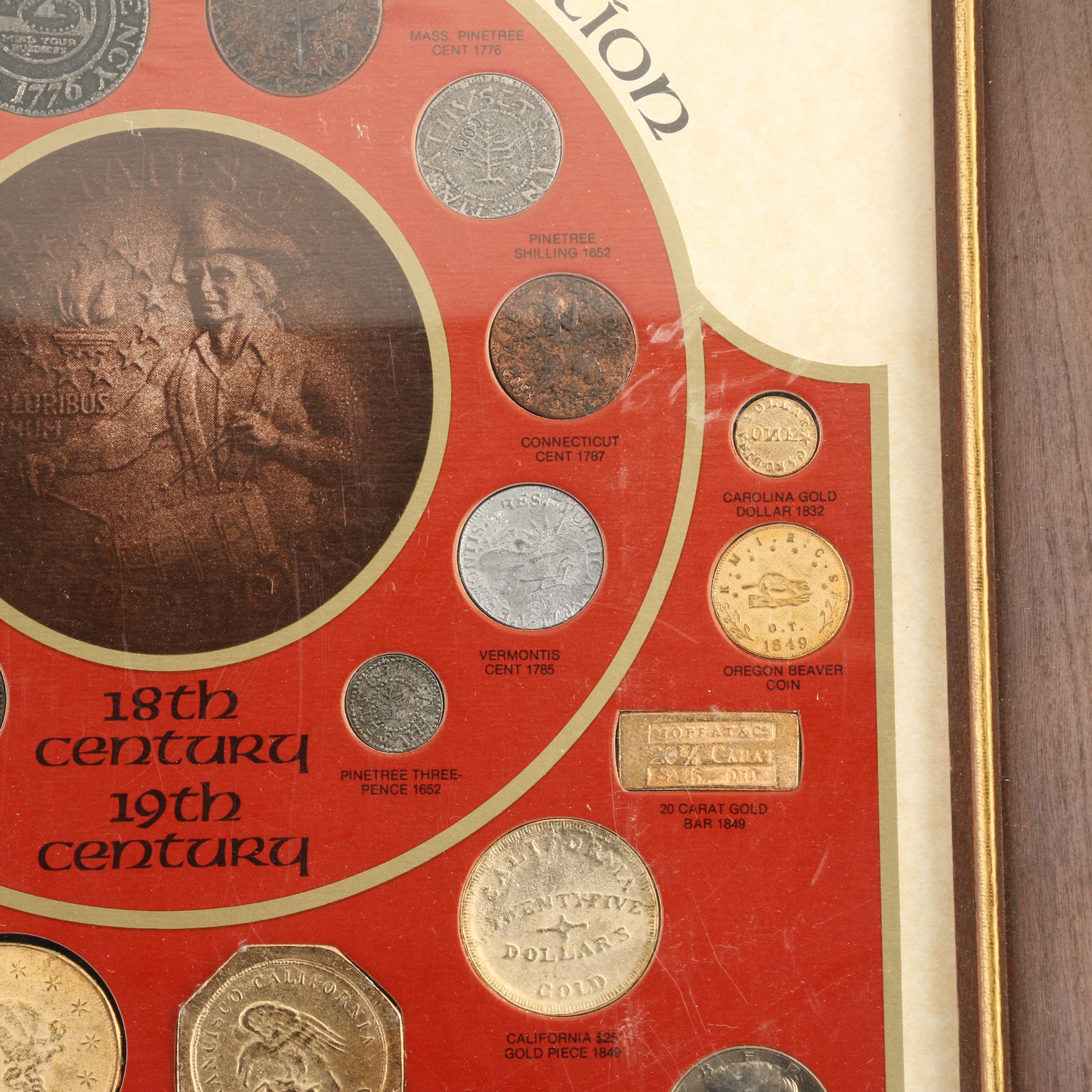 "The Bicentennial Collection" Framed Coin and Currency Set