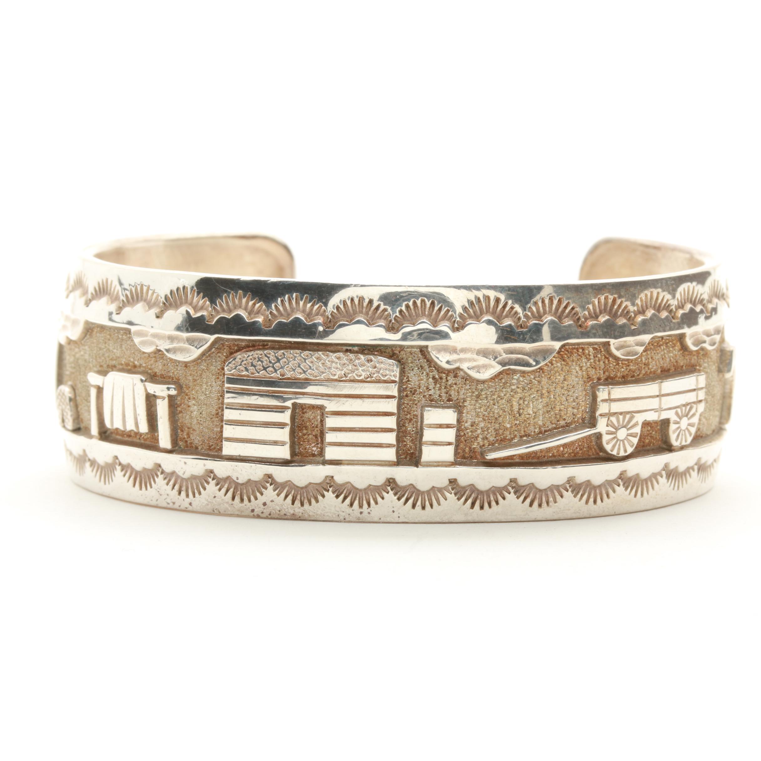Roland Hogan Begay Navajo Diné Cuff Bracelet