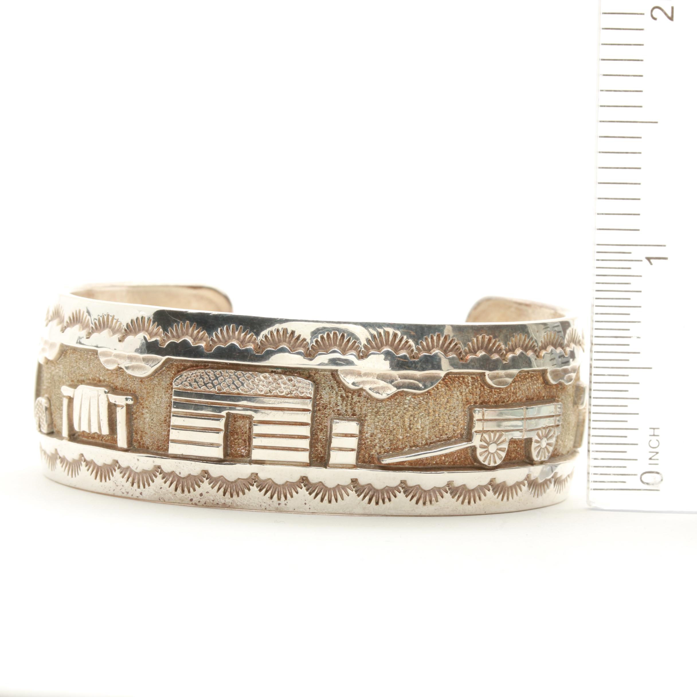 Roland Hogan Begay Navajo Diné Cuff Bracelet