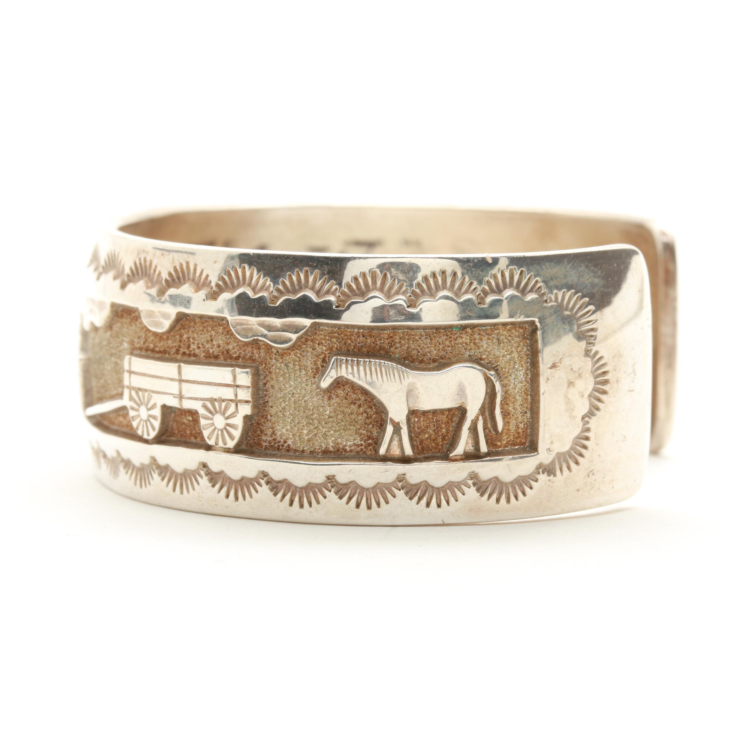 Roland Hogan Begay Navajo Diné Cuff Bracelet