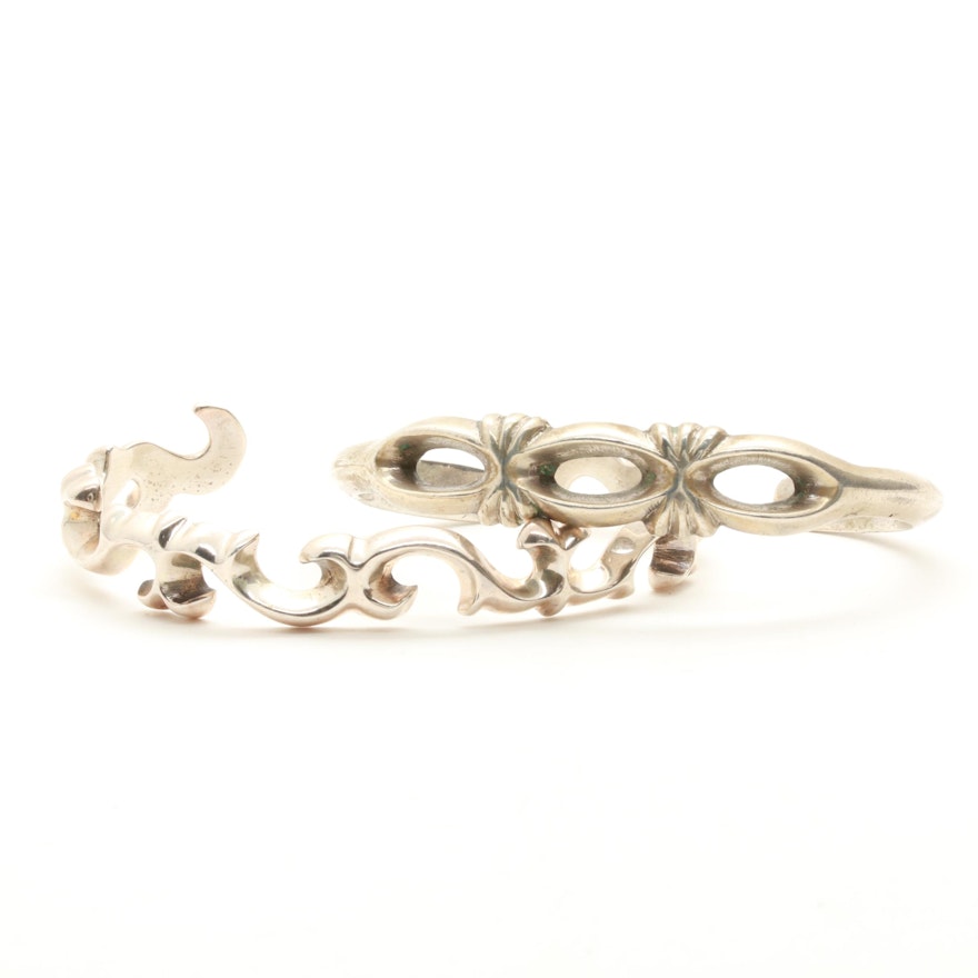 Sterling Silver Sandcast Cuff Bangle Selection