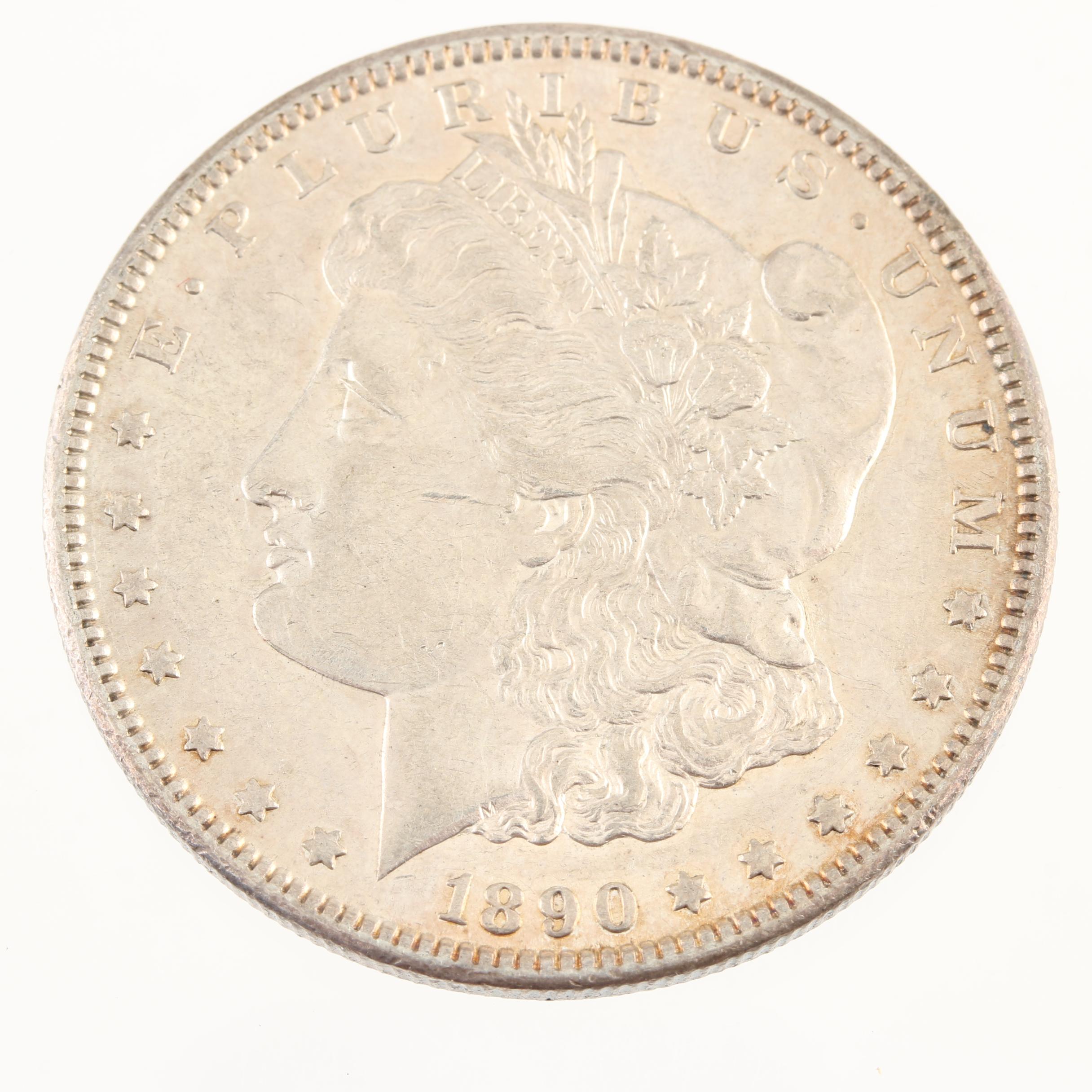 1890-CC Morgan Silver Dollar