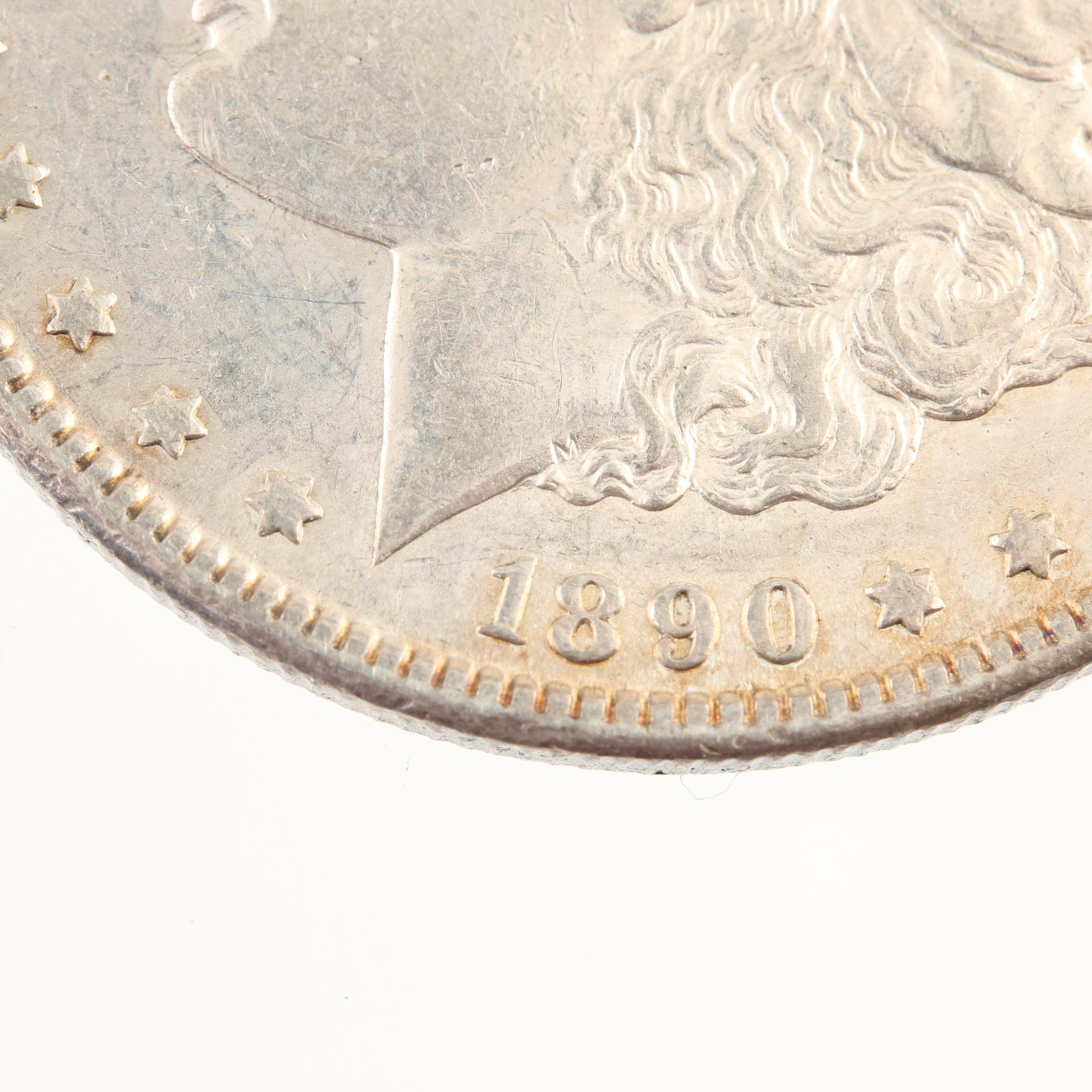 1890-CC Morgan Silver Dollar