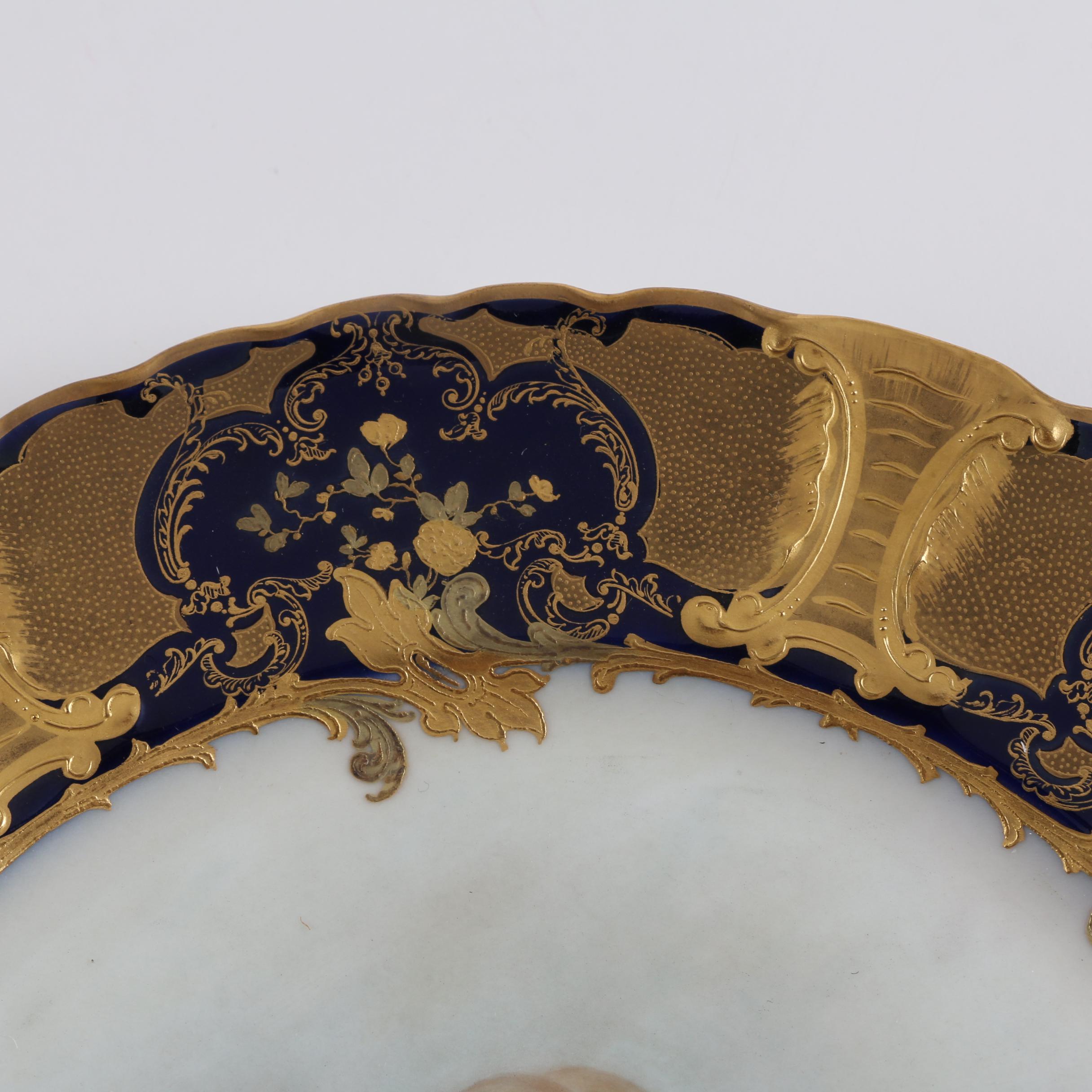 Hand-Painted Haviland Limoges Porcelain Portrait Cabinet Plates ca. 1888-96