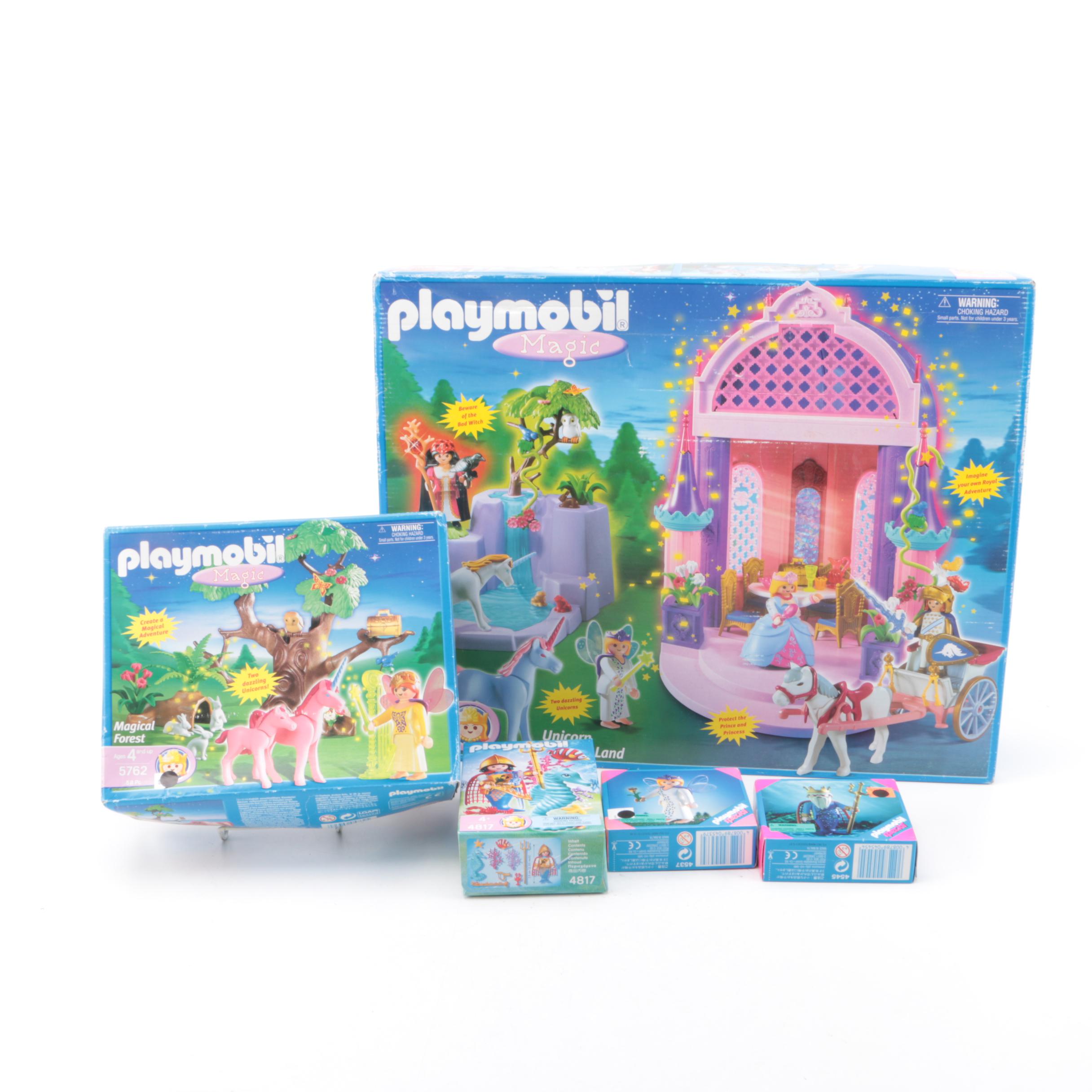 Playmobil Fantasy Themed Sets including "Unicorn Fantasy Land" Set