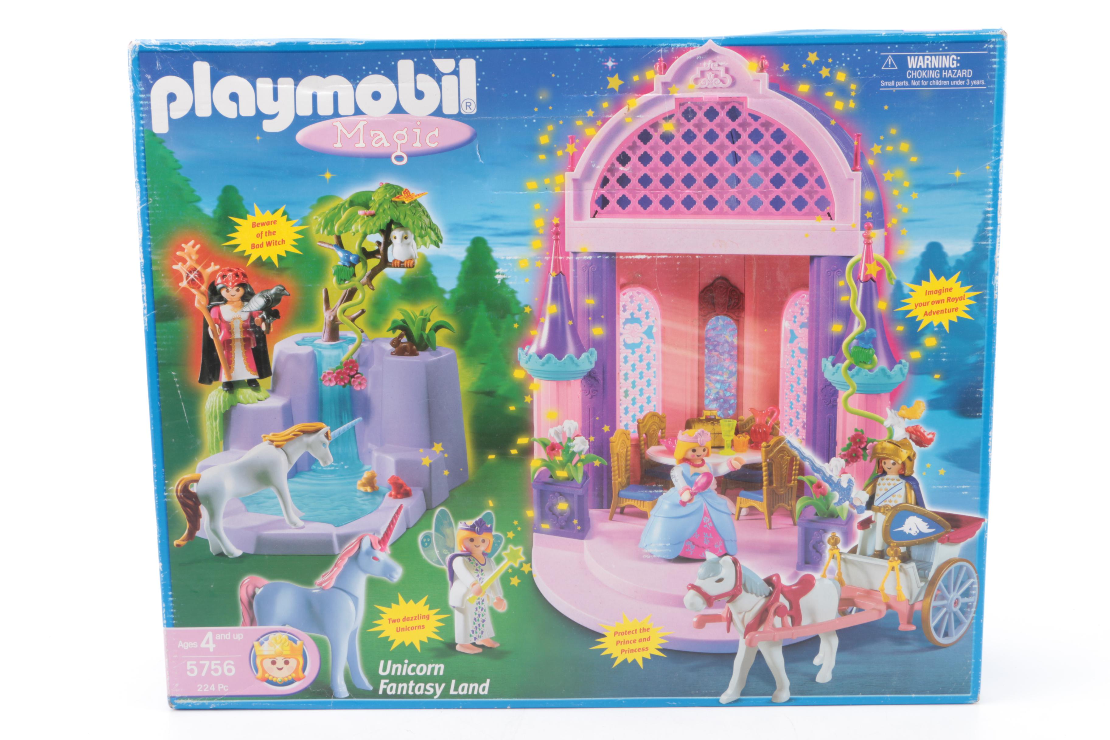 Playmobil Fantasy Themed Sets including "Unicorn Fantasy Land" Set
