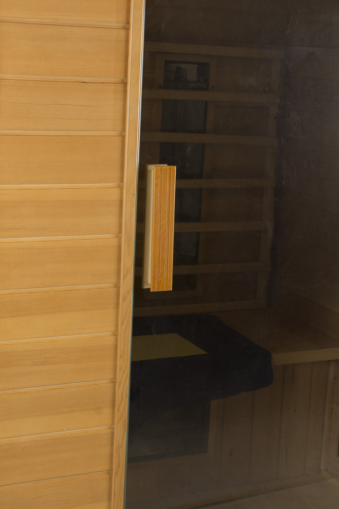 LUX Wooden Infrared Sauna with Oxygen Ionizer and CD Player