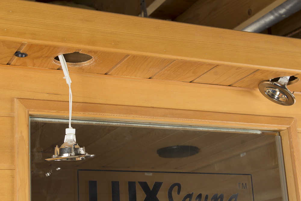 LUX Wooden Infrared Sauna with Oxygen Ionizer and CD Player